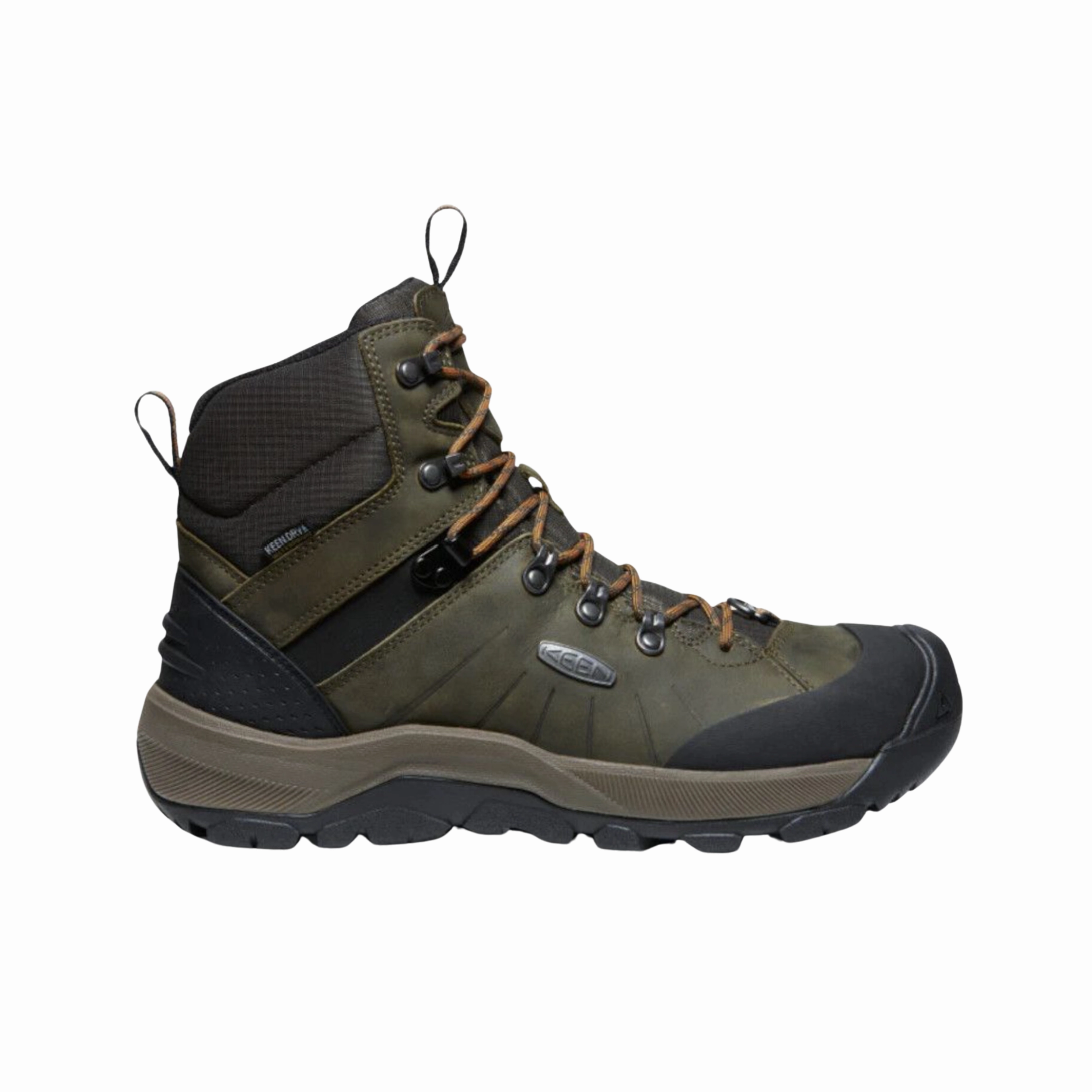 Men's Revel IV Polar Boot - Dark Olive/Marmalade (Regular Width) Zip Up Western Style