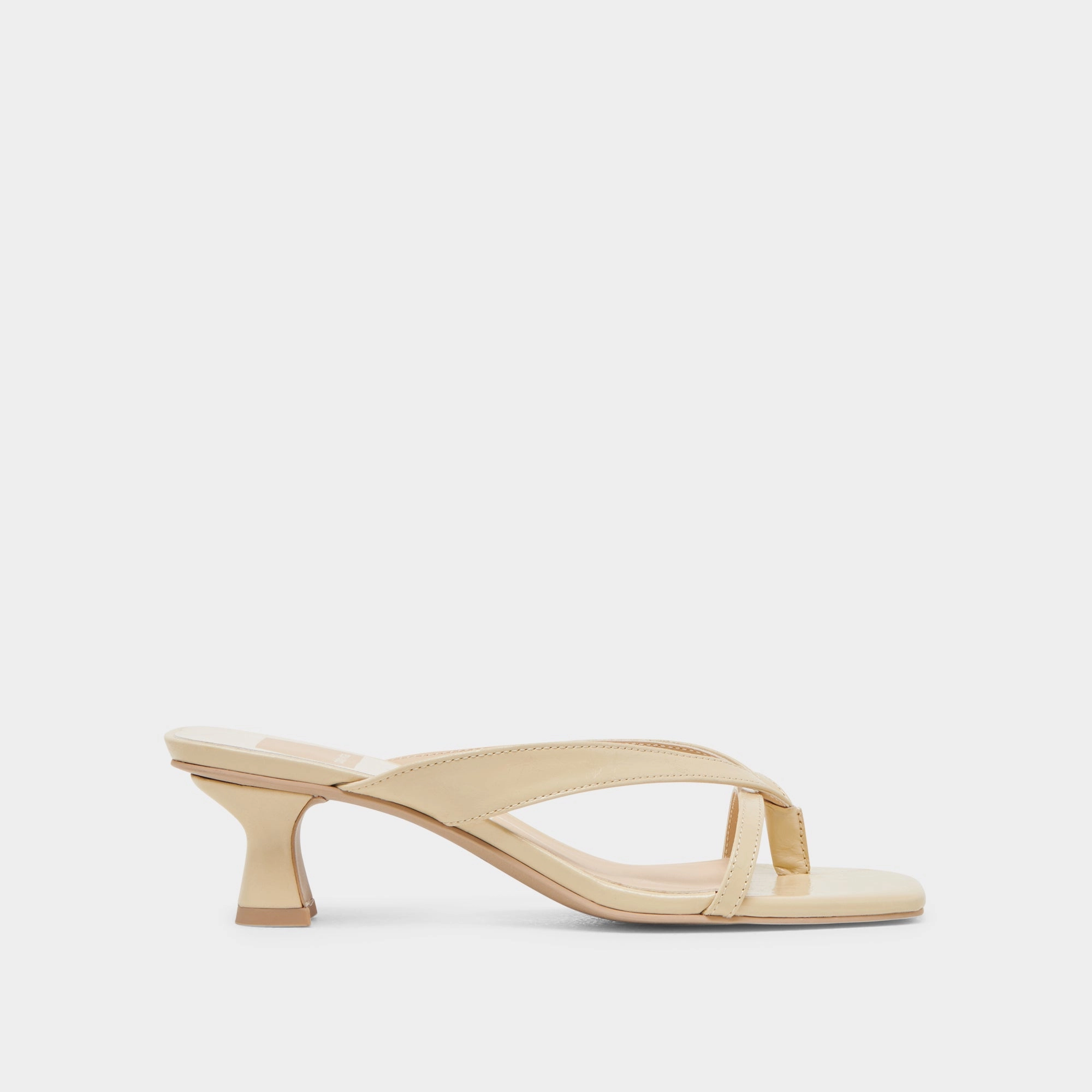 Stand Out Design BREVEL HEELS LIGHT YELLOW LEATHER