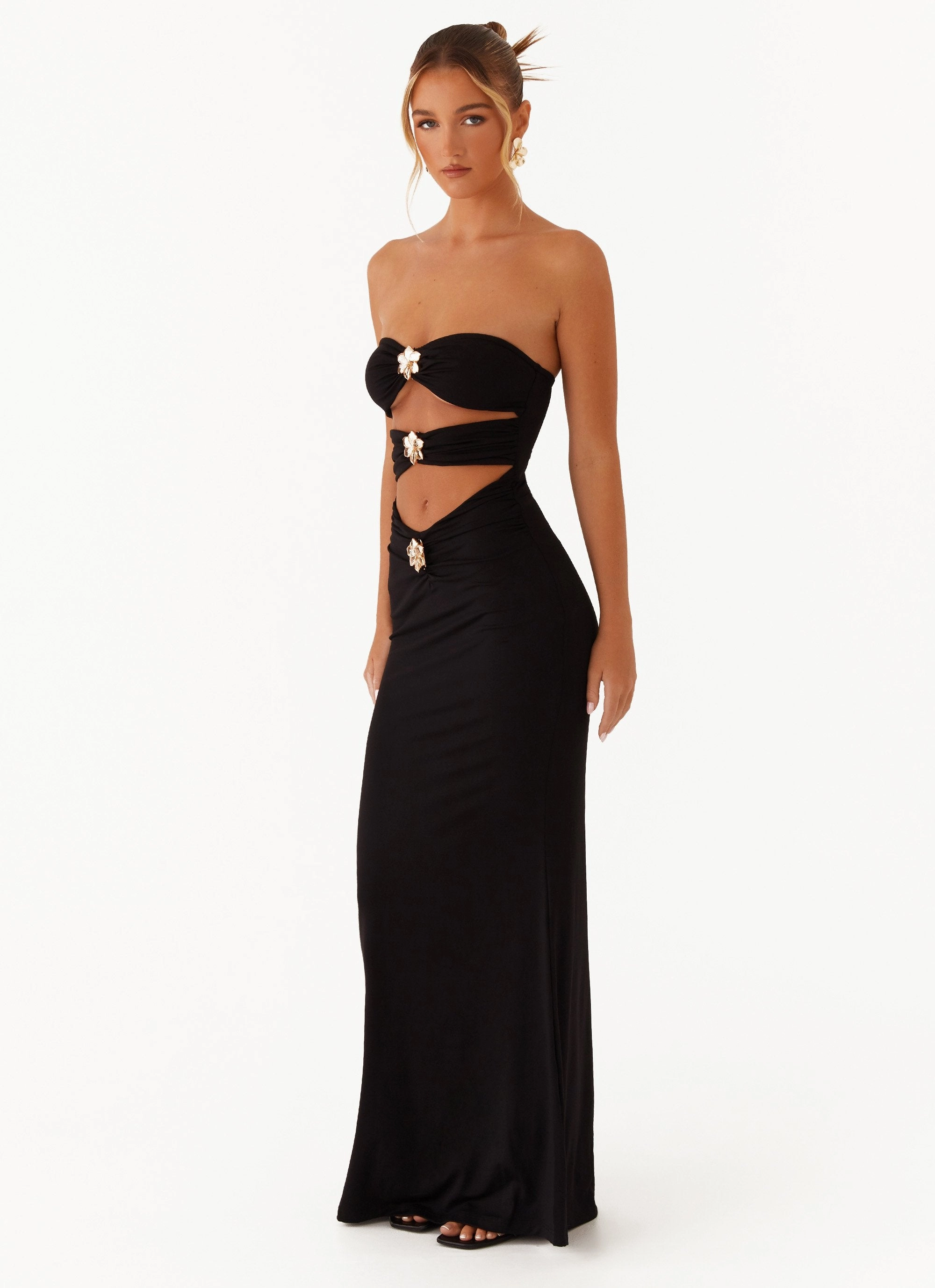 Cozy Fit Save Me Maxi Dress - Black