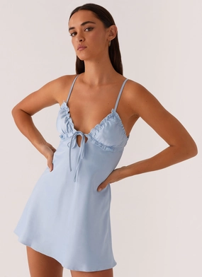 Tasteful Detail Richie Mini Dress - Blue