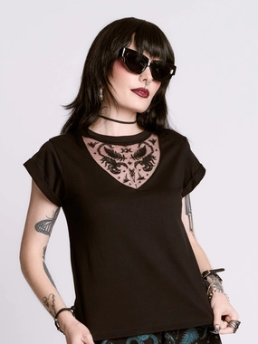 Scorpion Baby Tee Simple and Relaxed