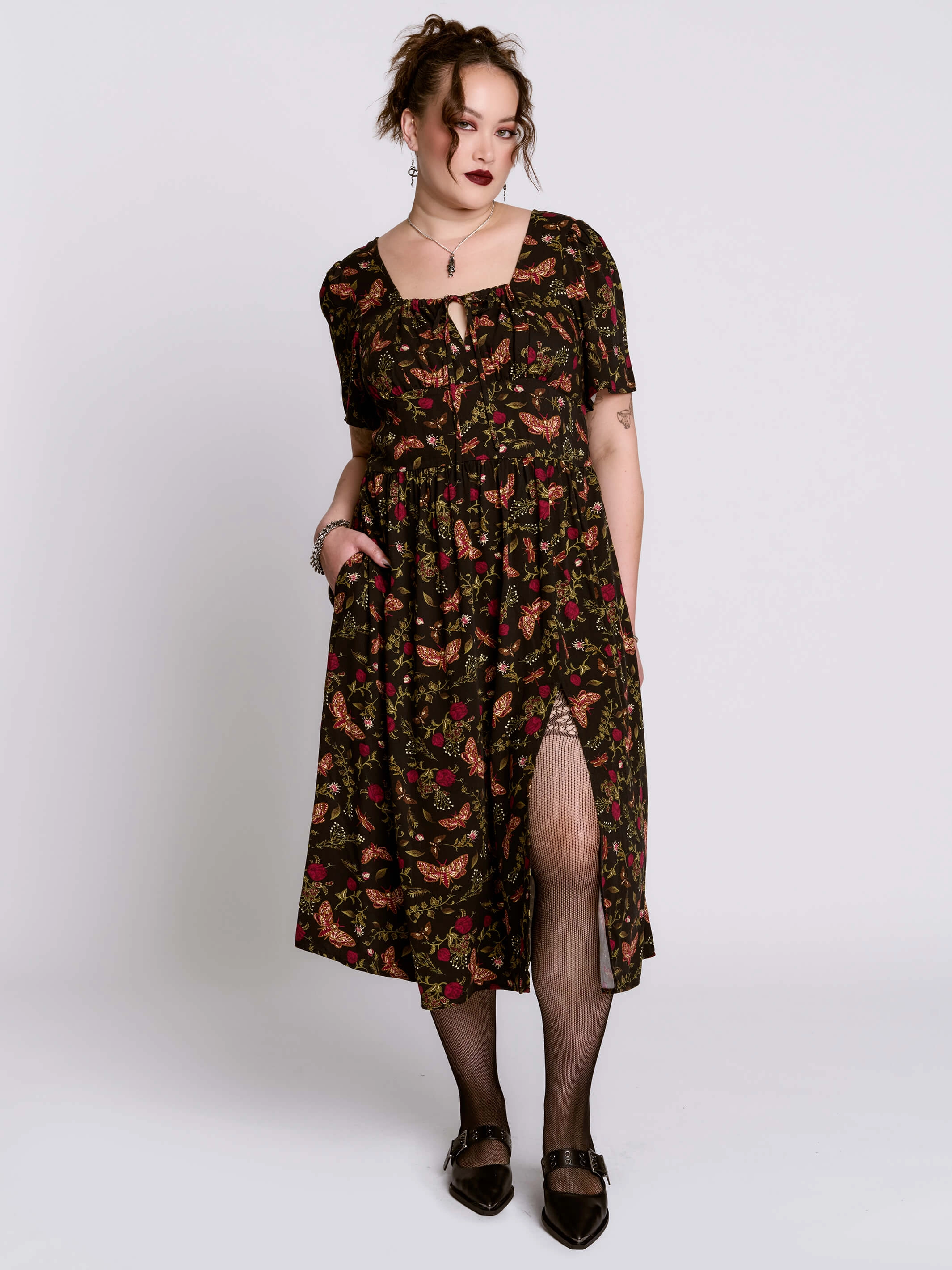 Minimal Details Moth to the Flame Maiden Dress