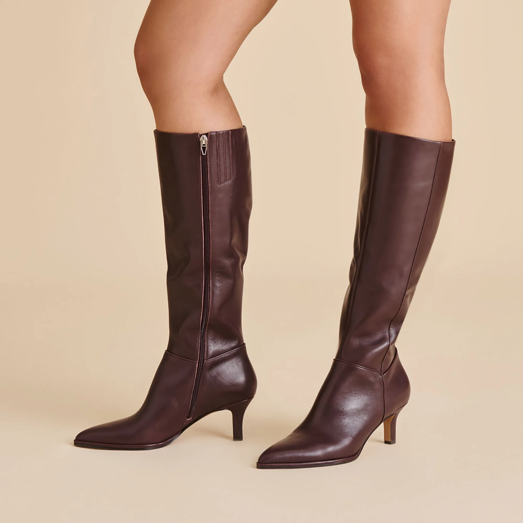 ALDY BOOTS MULBERRY LEATHER Comfort Ankle
