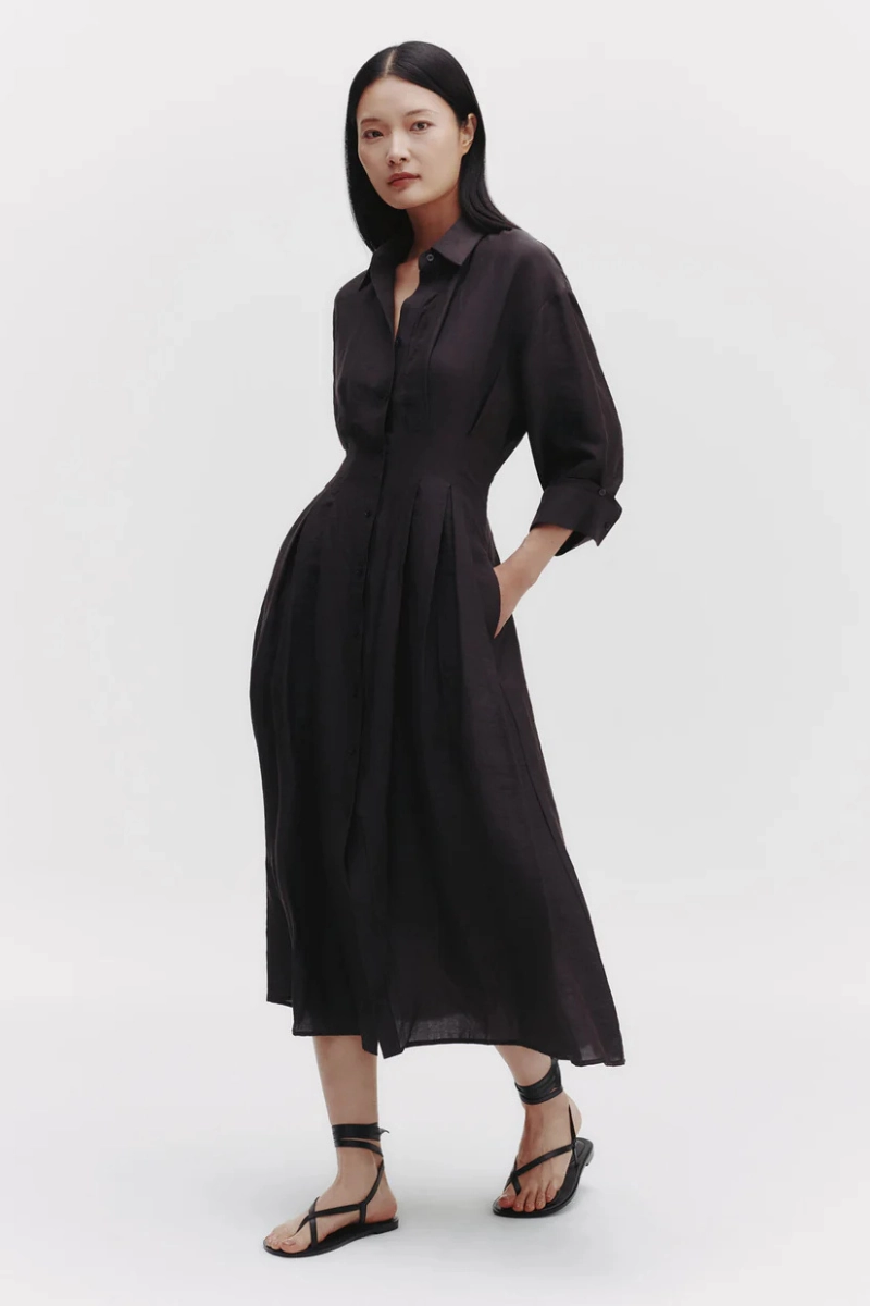 Fall Mood Feminine empire waist dress M Dress