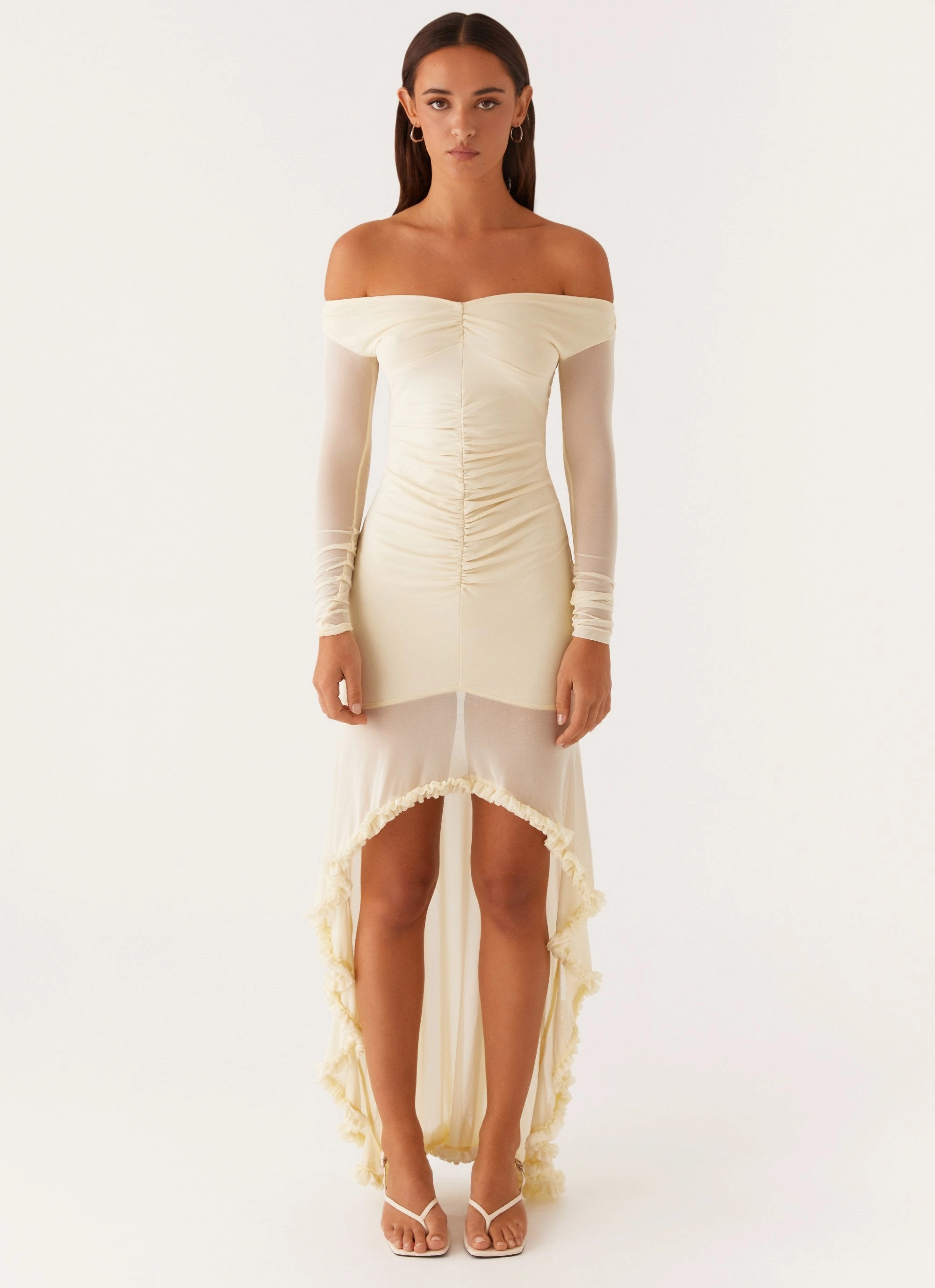 September Sun Maxi Dress - Ivory single wear Jewel-Tone