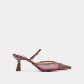 LOYD HEELS BURGUNDY MESH Boho Mood