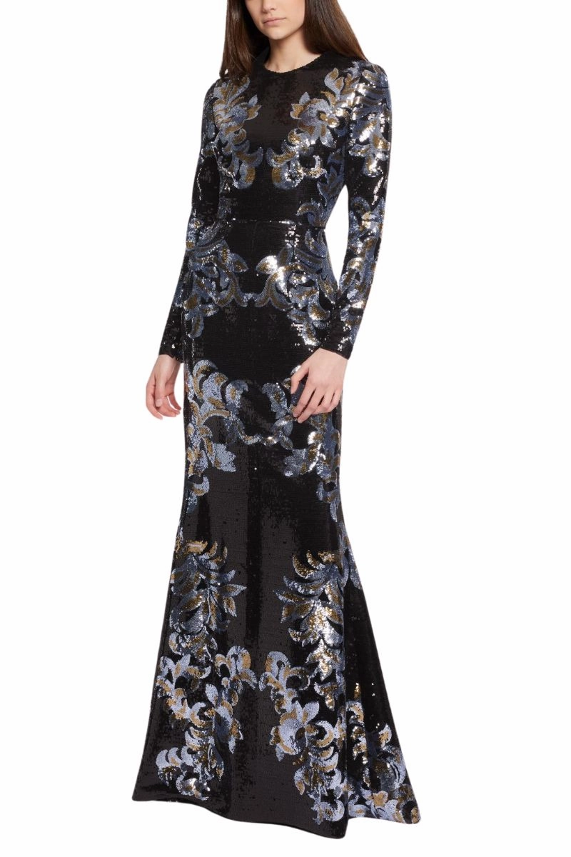 Timeless Piece Sequined Embroidered Maxi Dress