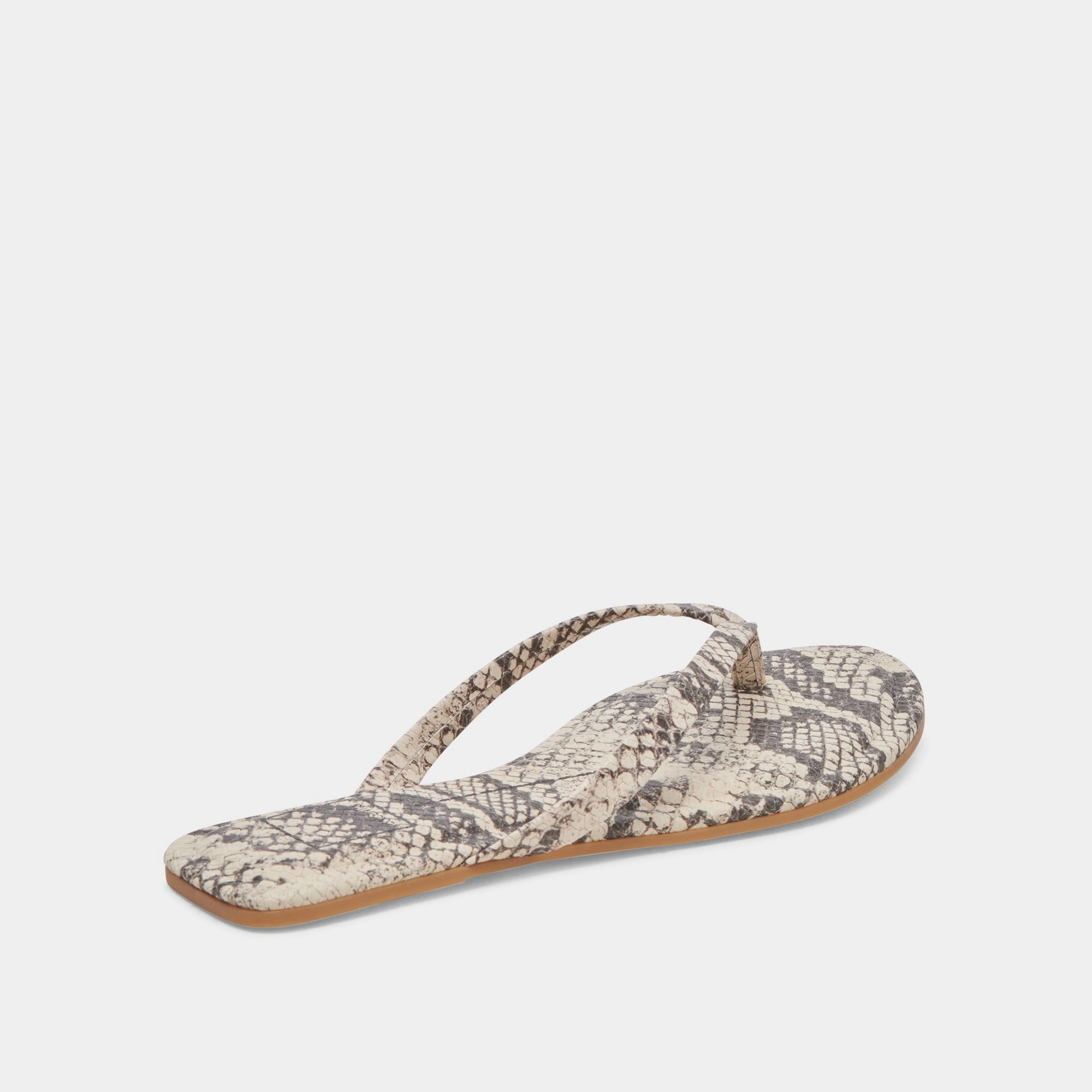 LAYNEY SANDALS BLACK WHITE EMBOSSED SNAKE Sun Kissed Relax Vibe