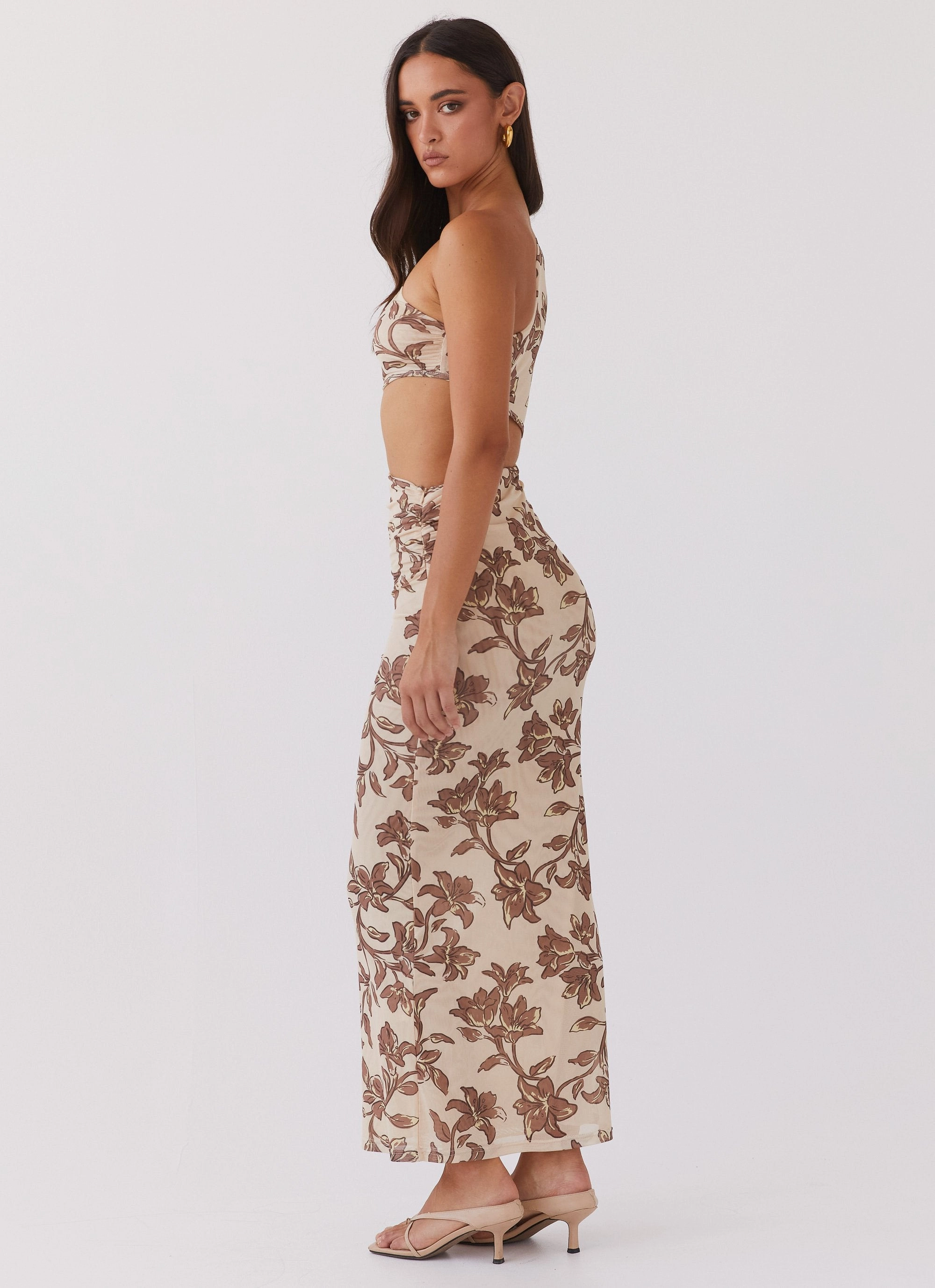 Smart Layering Shadows In The Sun Mesh Maxi Dress - Hazel Bloom