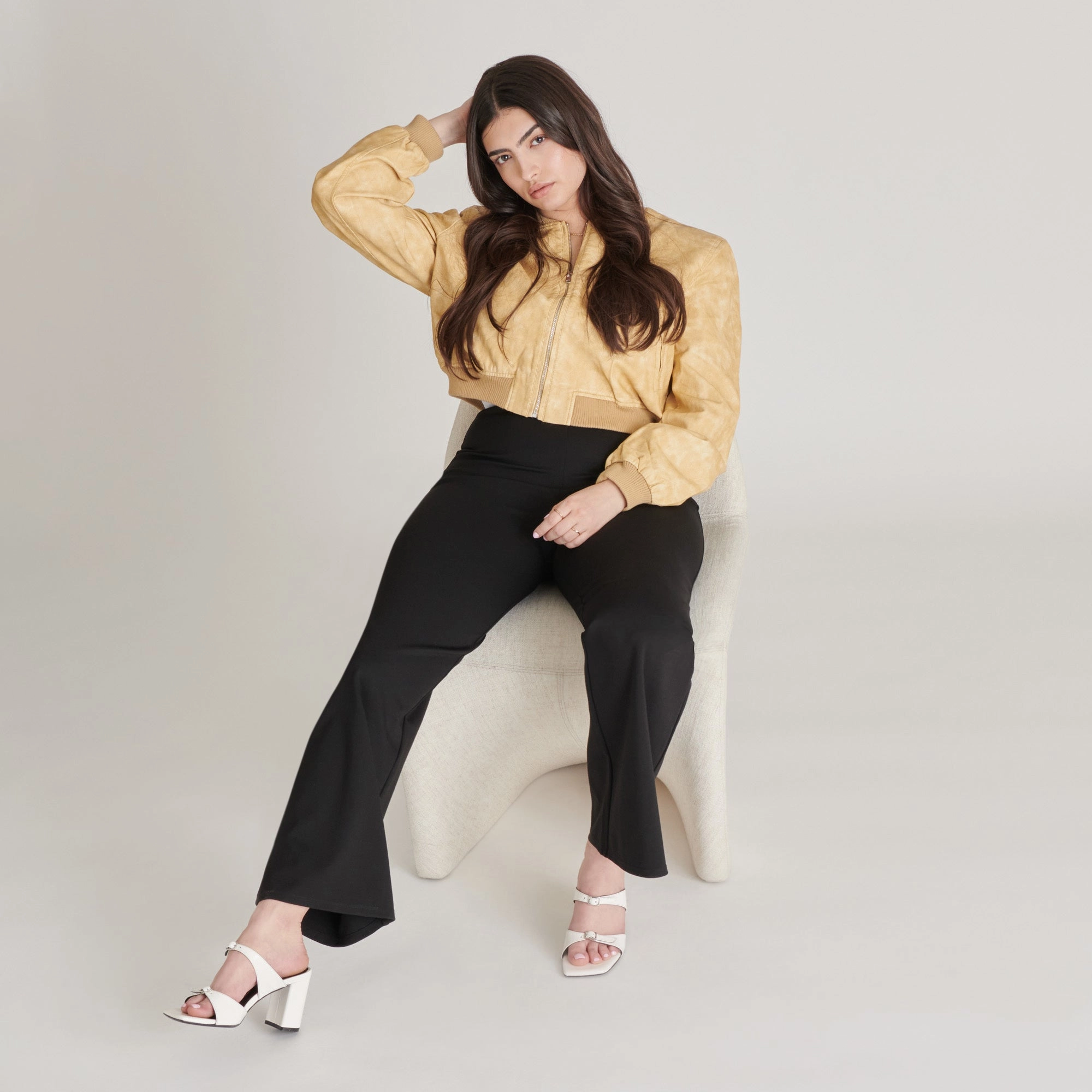 Footwear Essential Paris Glow SHANE HEELS OFF WHITE CRINKLE PATENT