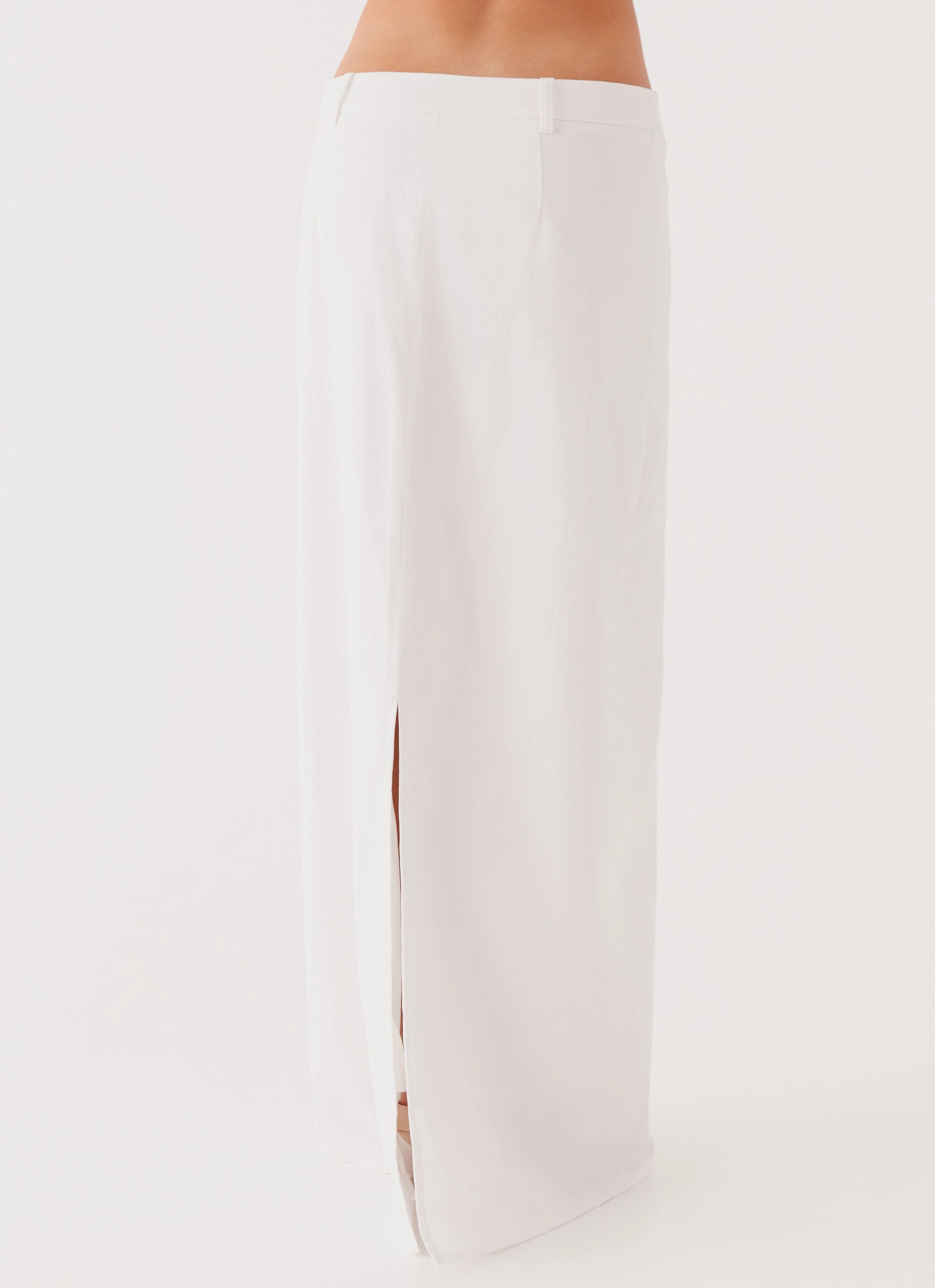 Daily Mood Tailored Cut Jaslyn Maxi Skirt - White