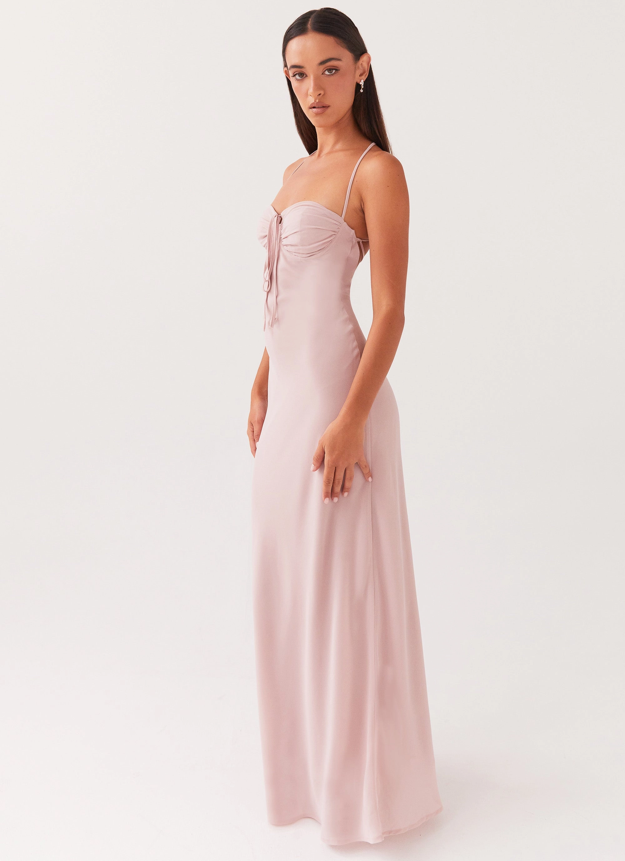 Aveline Maxi Dress - Mauve Vibrant evening gown Mid Fit