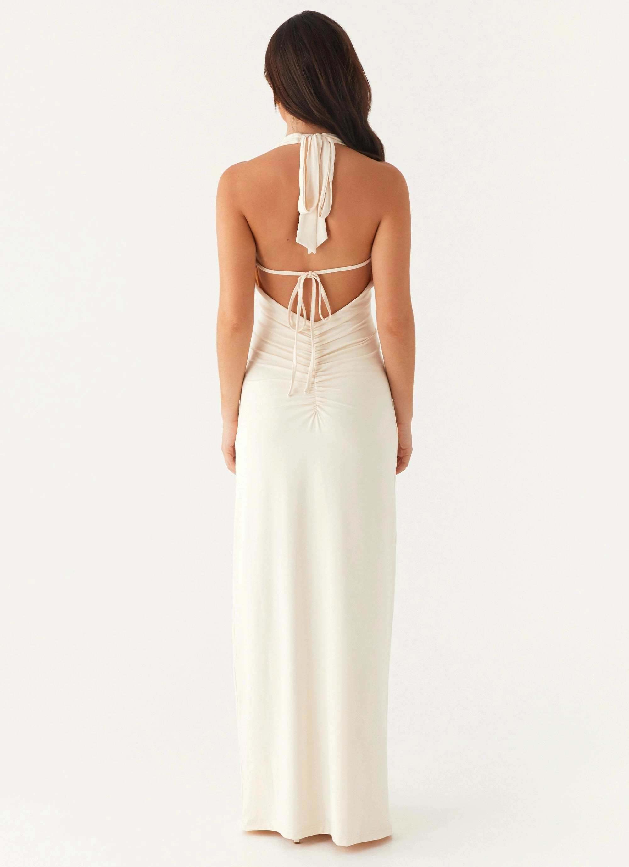 Dominica Maxi Dress - Ivory Light Wear Comfortable Wear