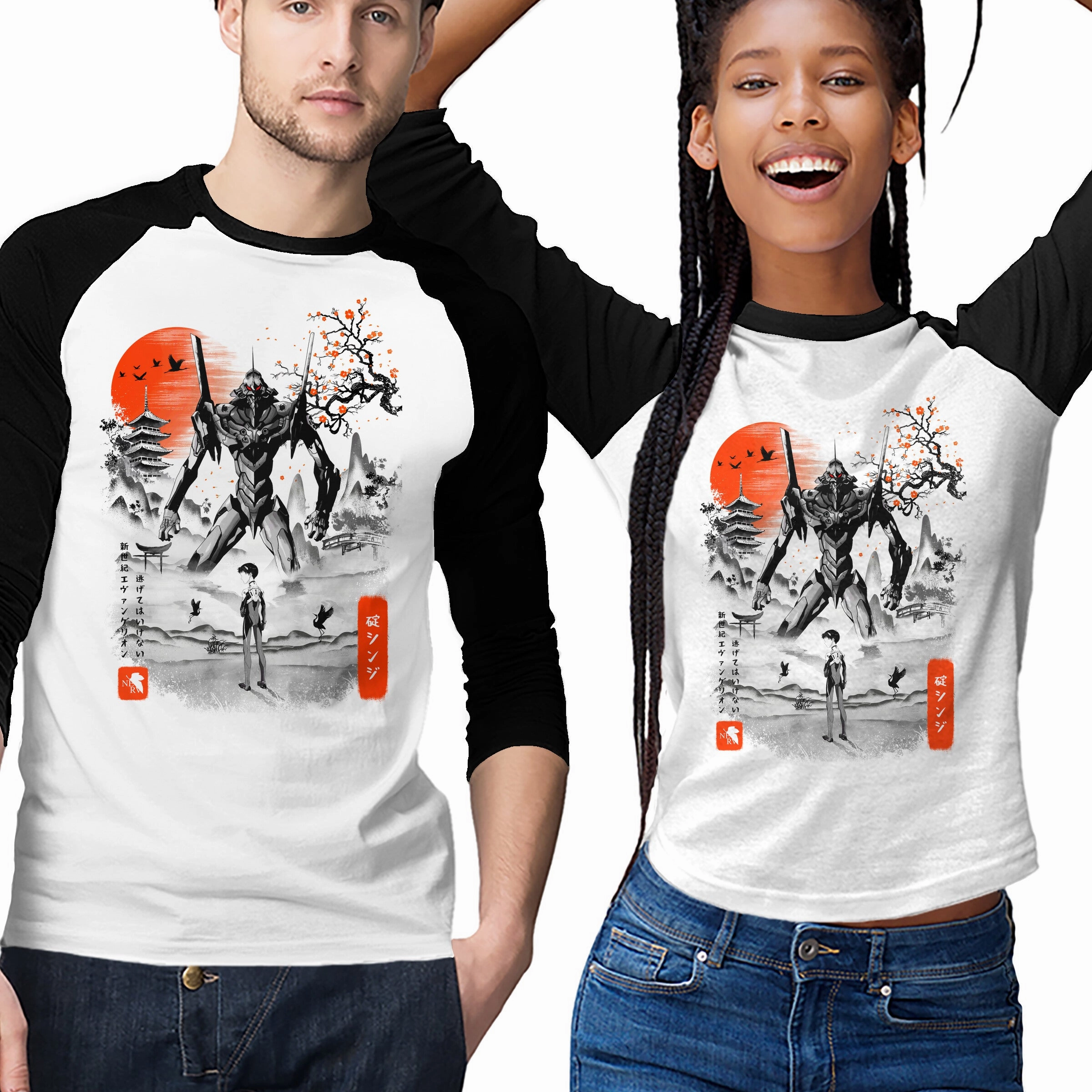 Reinforced Shoulder Breathable Stretch Shinji Ikari Eva 01 Ink