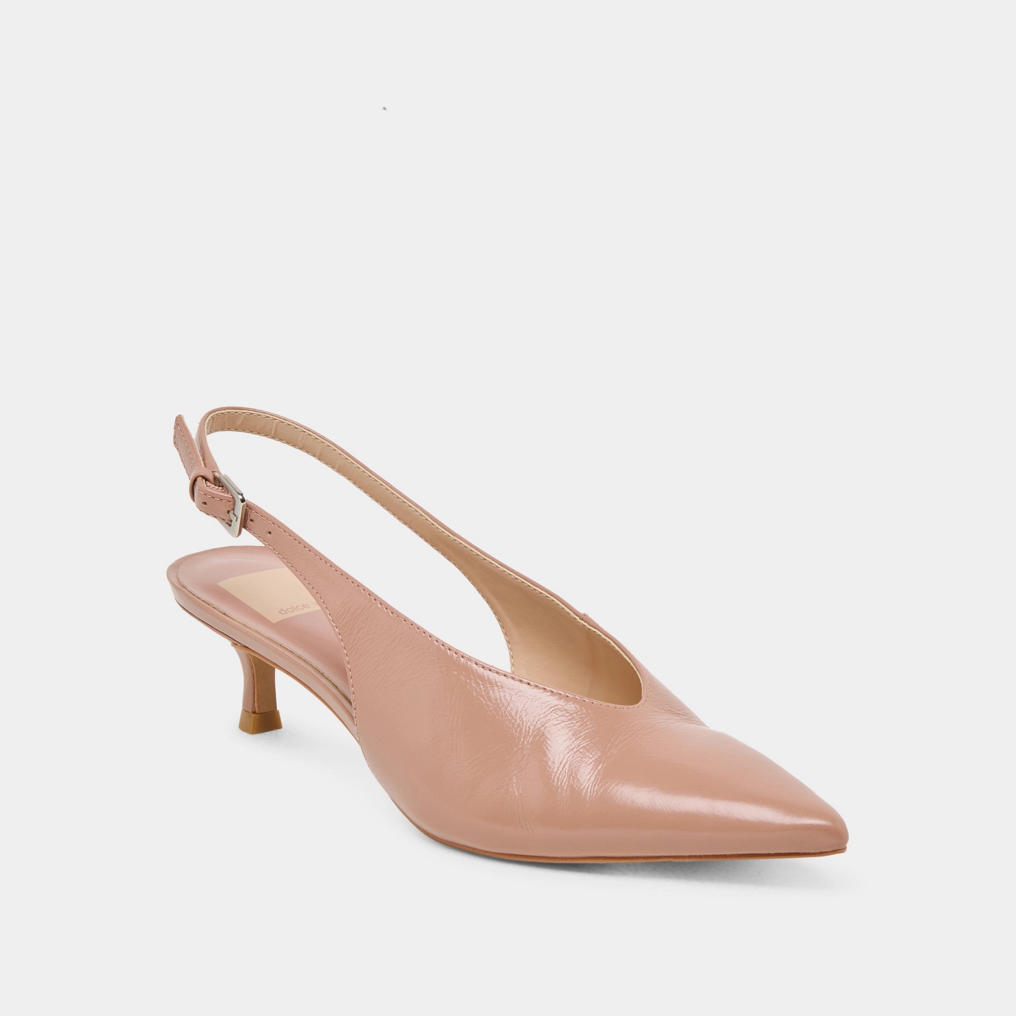 ALENNA HEELS WHISKEY CRINKLE PATENT Elegant Sandals Trendy