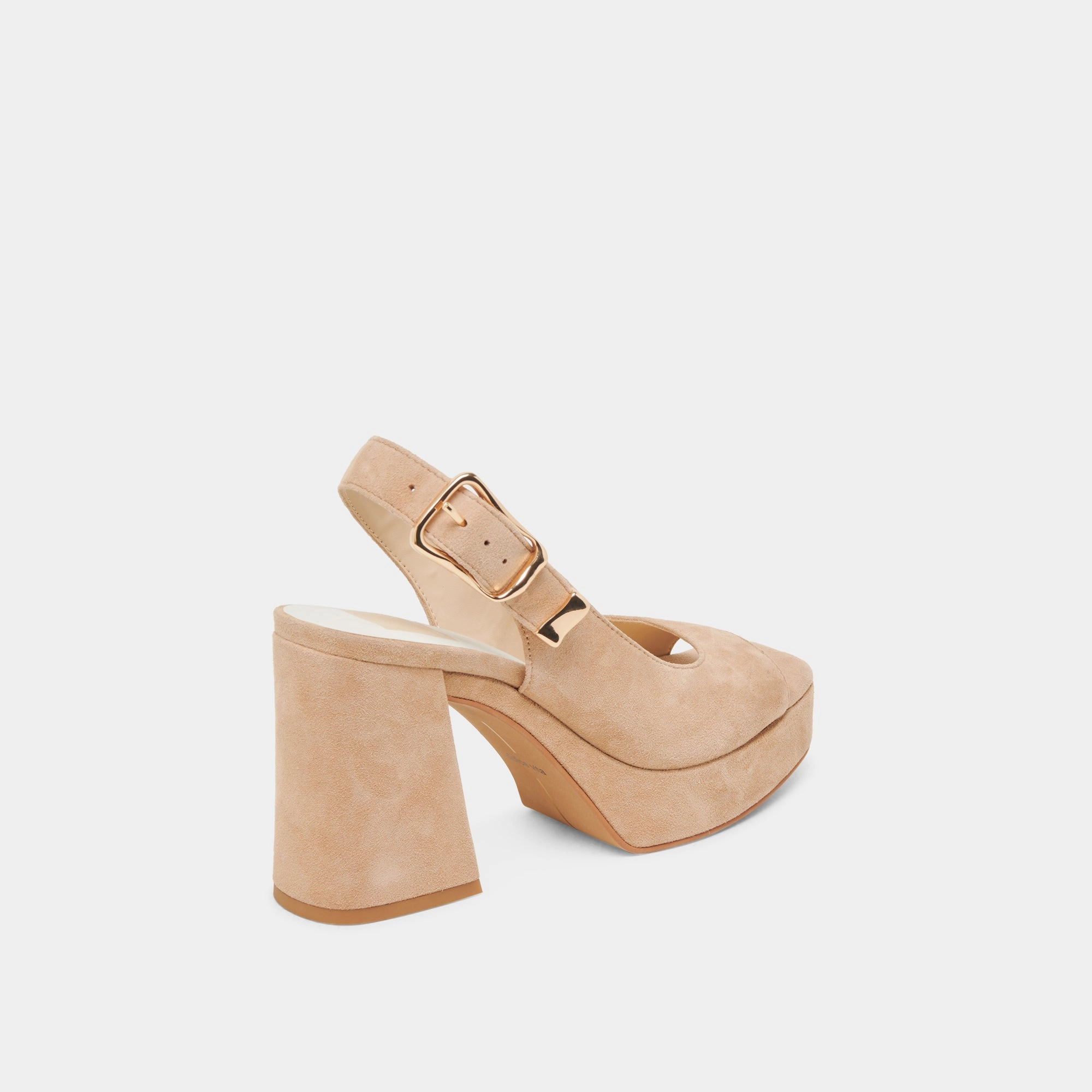 FLORES HEELS BAMBOO SUEDE Elegant Lines