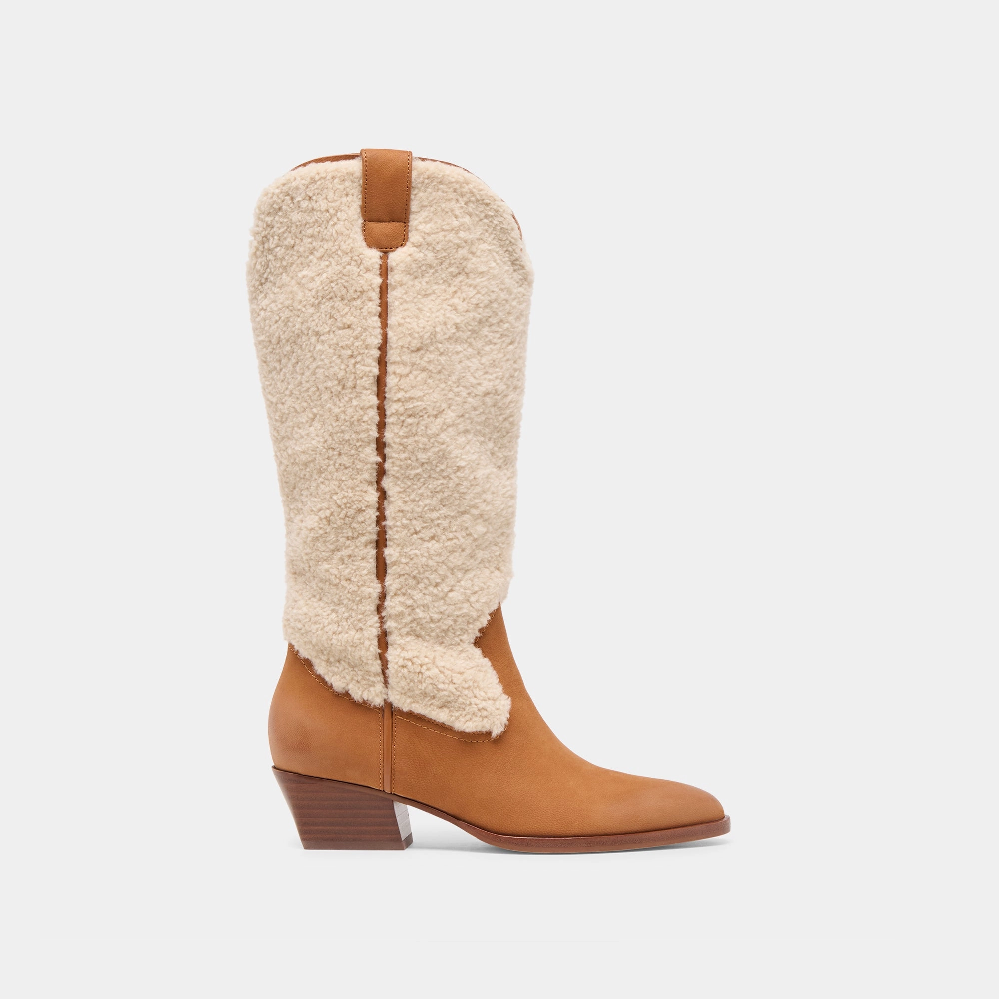 MYKEL PLUSH BOOTS CARAMEL NUBUCK Cabin Cozy