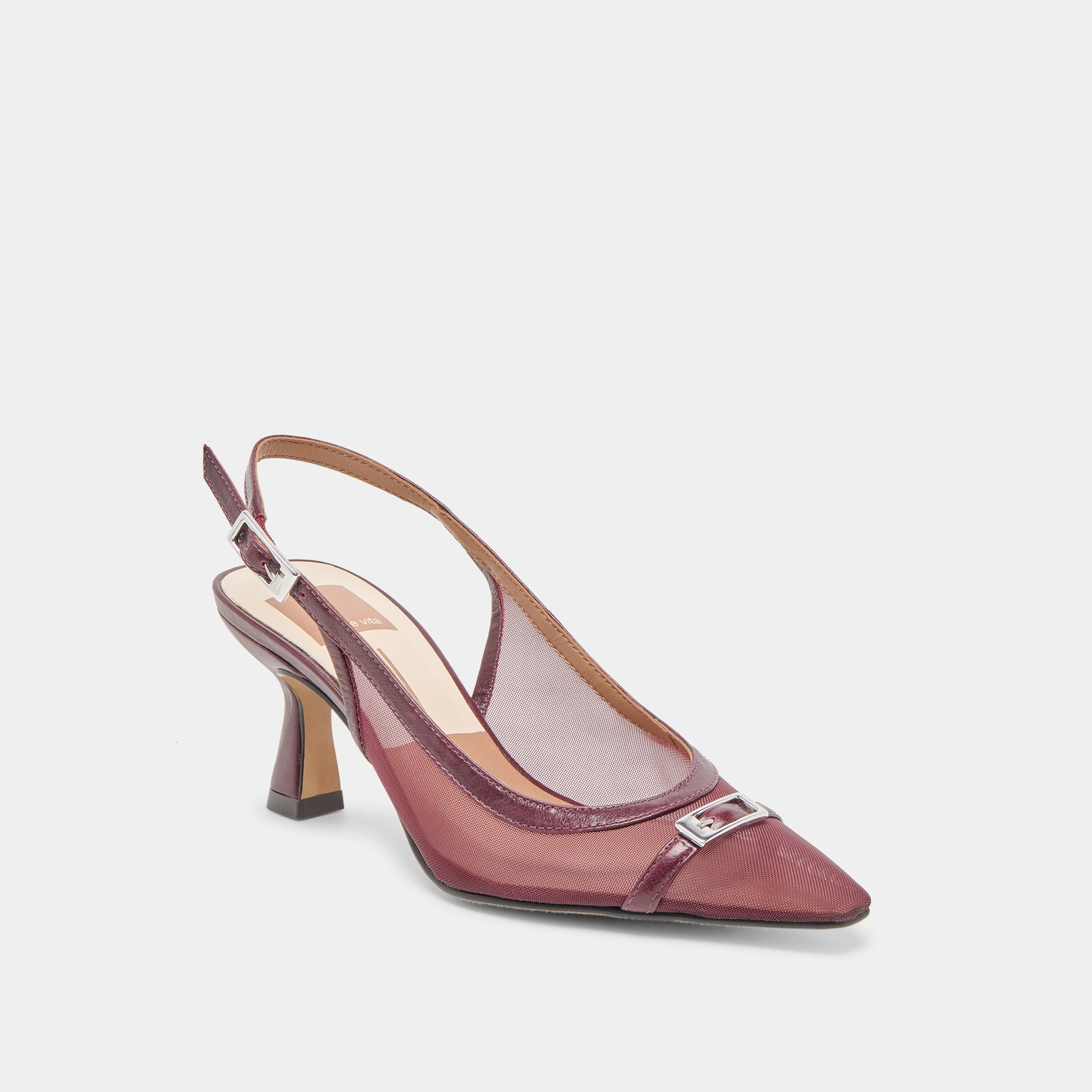 After Hours LORINE HEELS BURGUNDY MESH