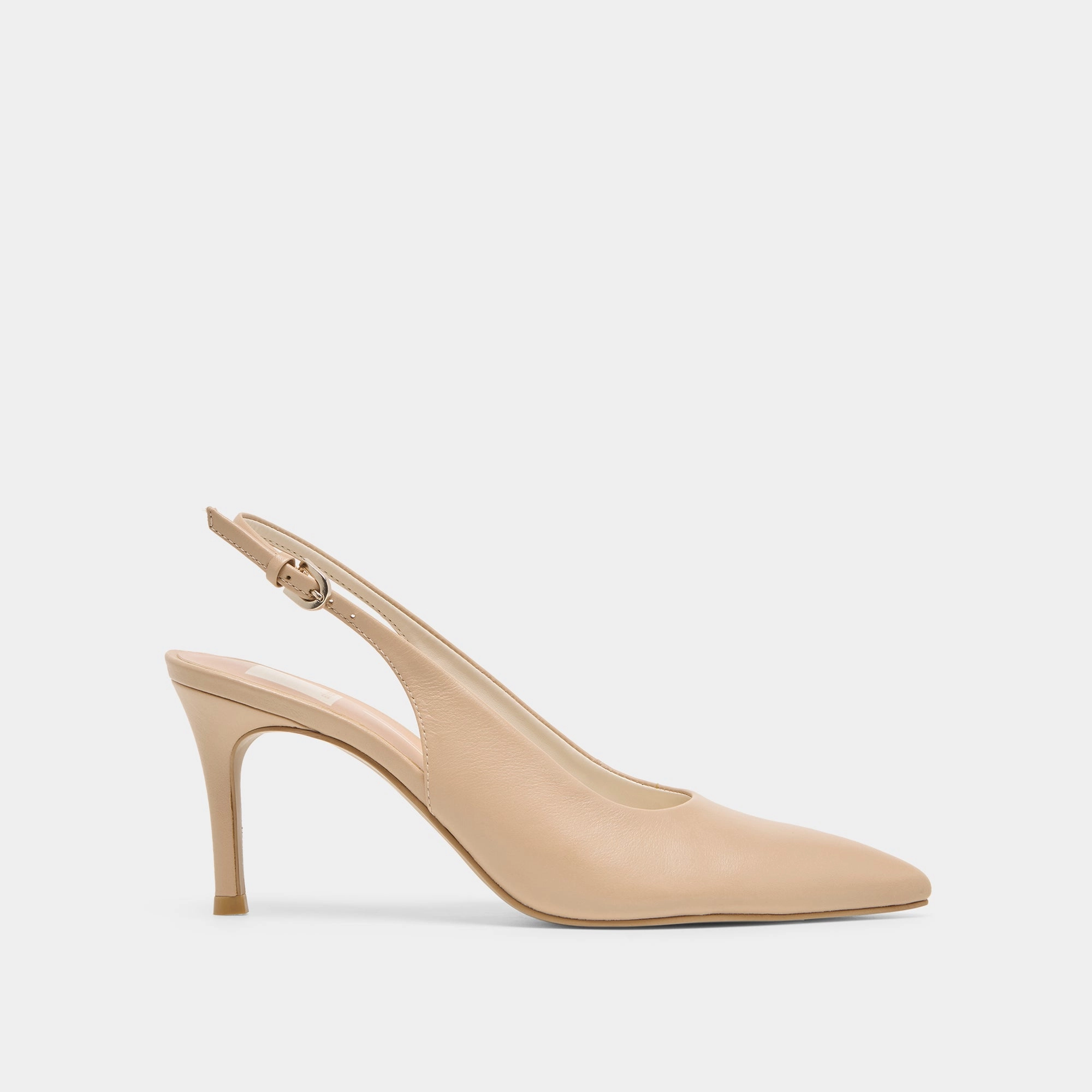 London Chic Perfect Style ELASI HEELS BEIGE CRINKLE PATENT