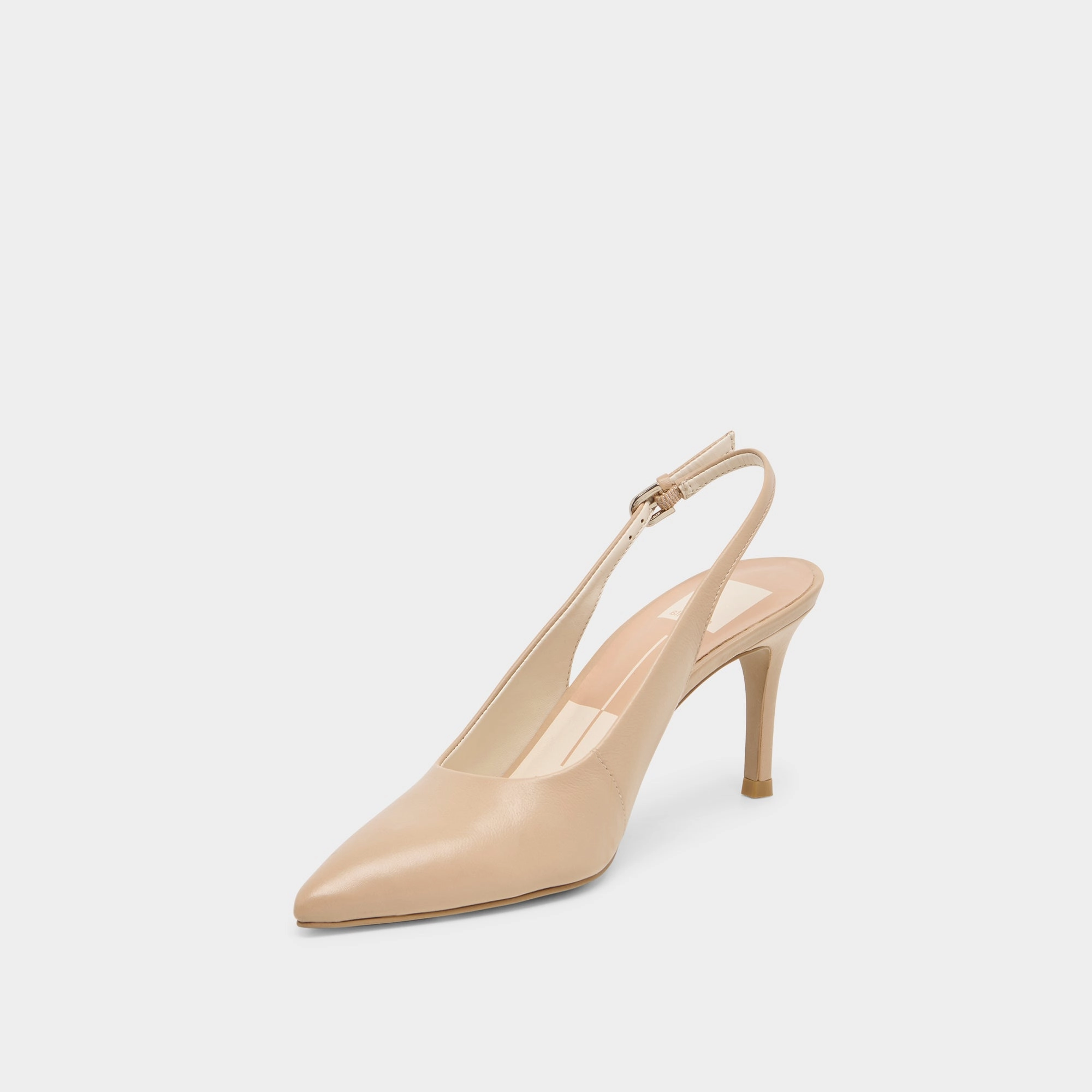 Breathable fabric ELASI HEELS BEIGE CRINKLE PATENT