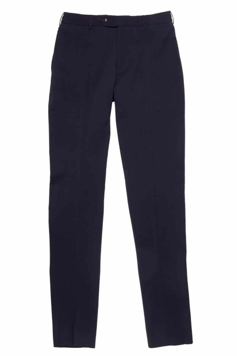Stretch Seersucker Pants Smooth Fit Lining All Purpose Wear