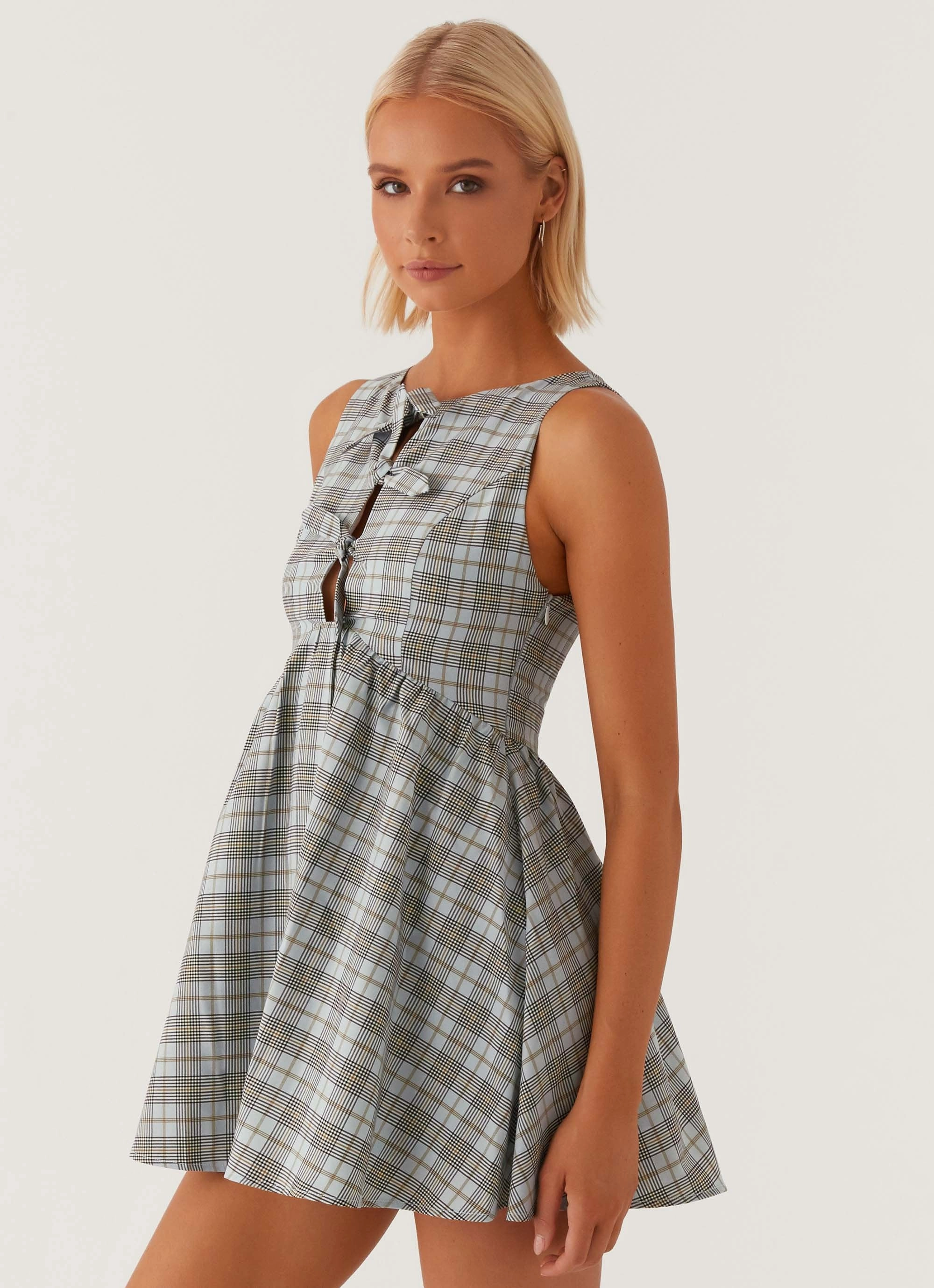 Steffie Mini Dress - Check Style Option