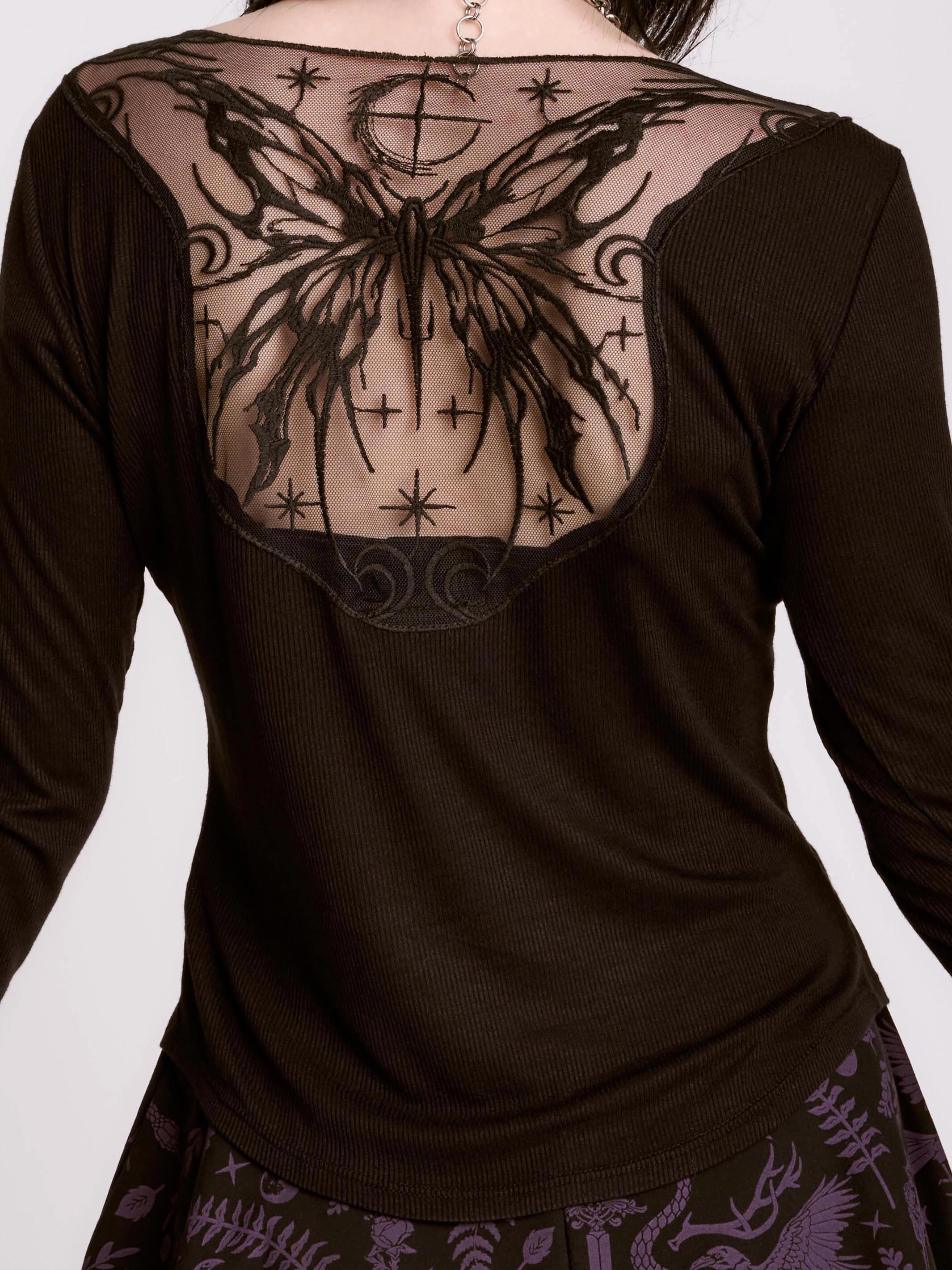 Heavyweight Sigil Moth Rib Top
