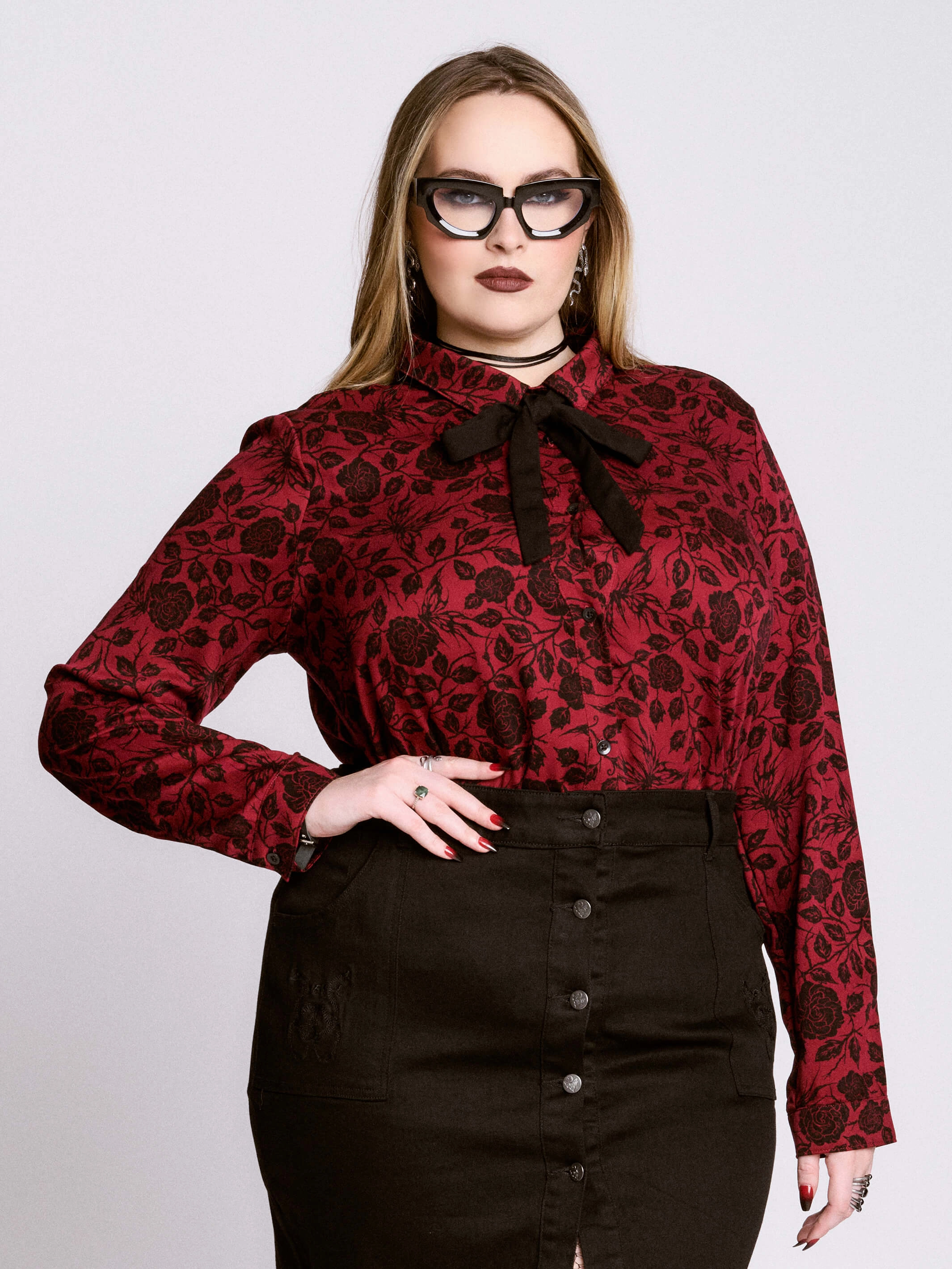 Sigil Rose Librarian Shirt tie dye