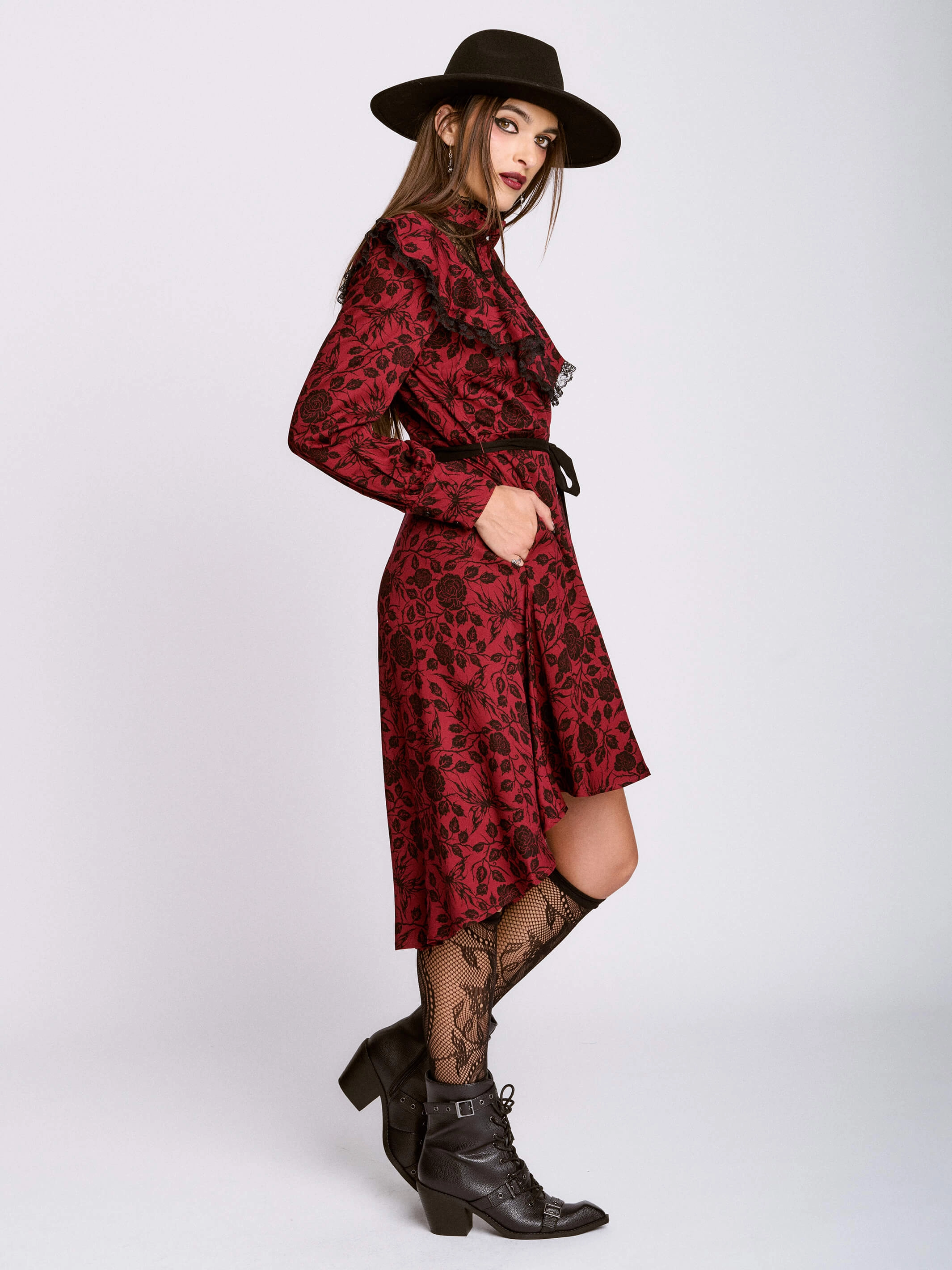 Sigil Rose Victorian Lace Dress Soft Outfit