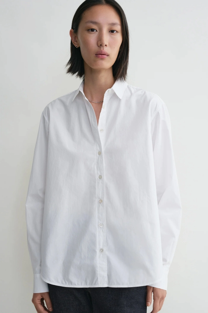 Signature Cotton Shirt Classic Comfort High Neck