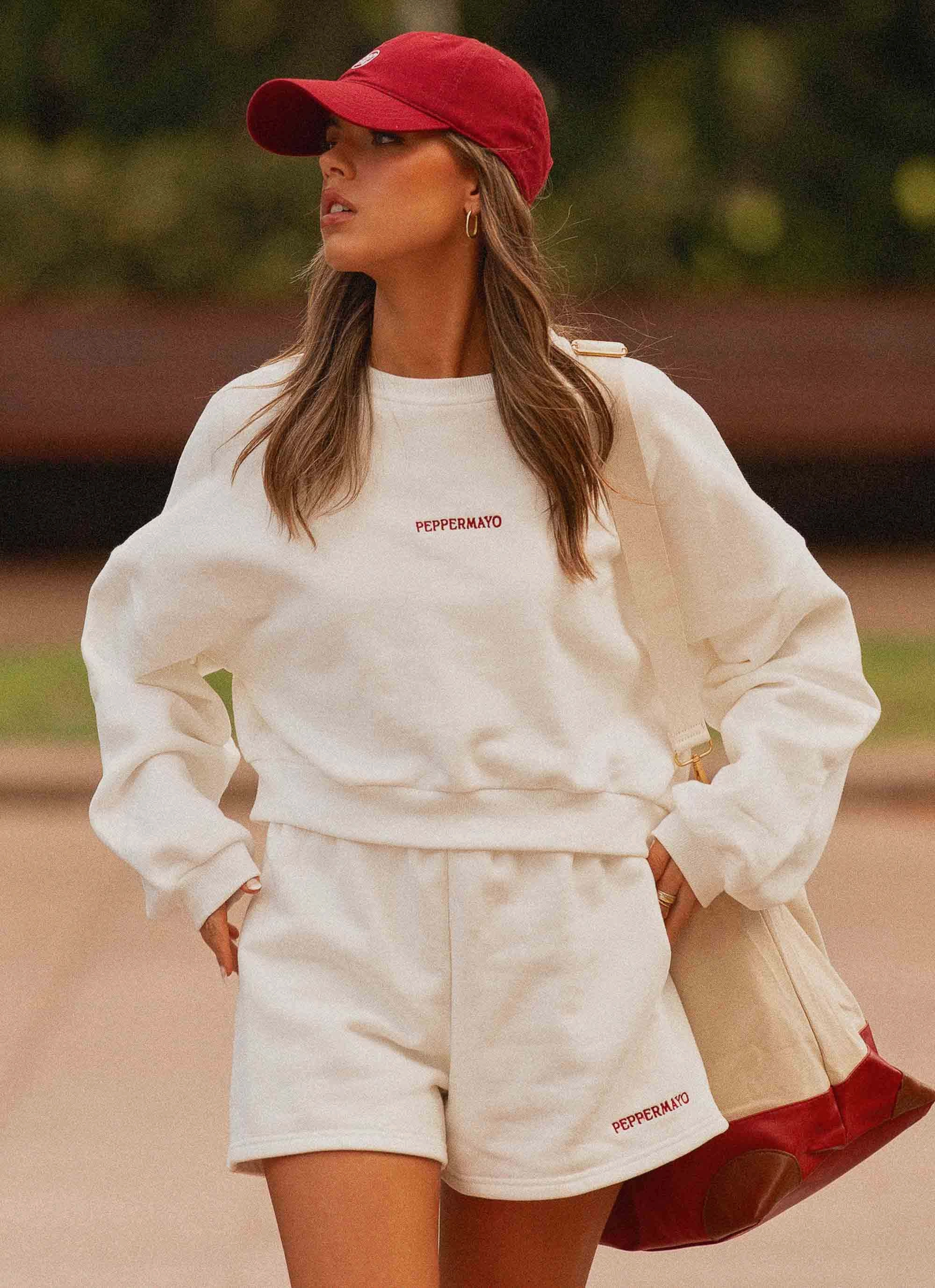 Neutral Tones Signature Sweatshorts - Ivory