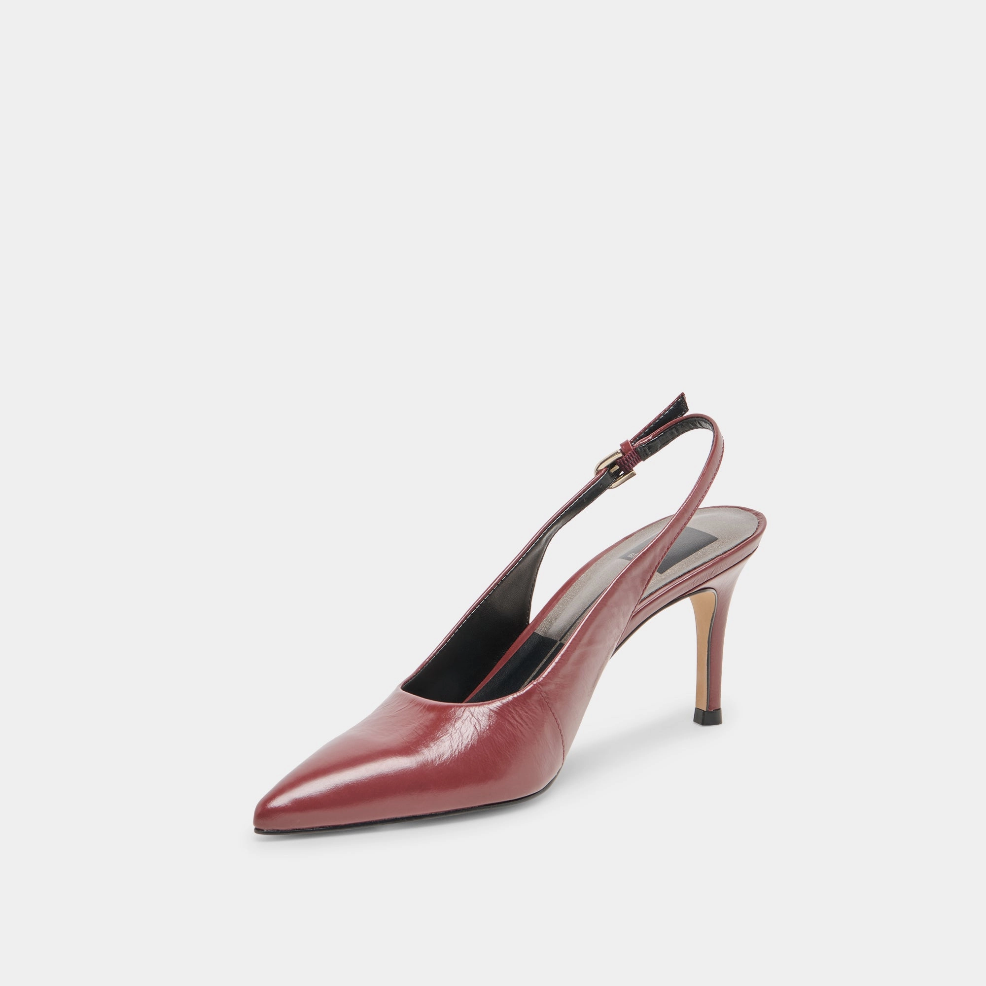 ELASI HEELS OXBLOOD CRINKLE PATENT Glamorous Pumps Party Style