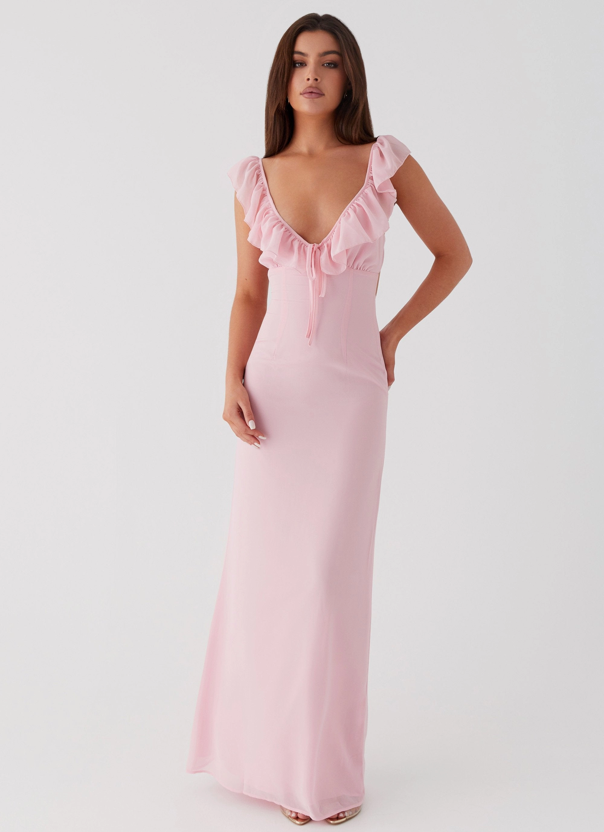 Work-Ready Look Relaxed Style Wear Silvie Maxi Dress - Pink