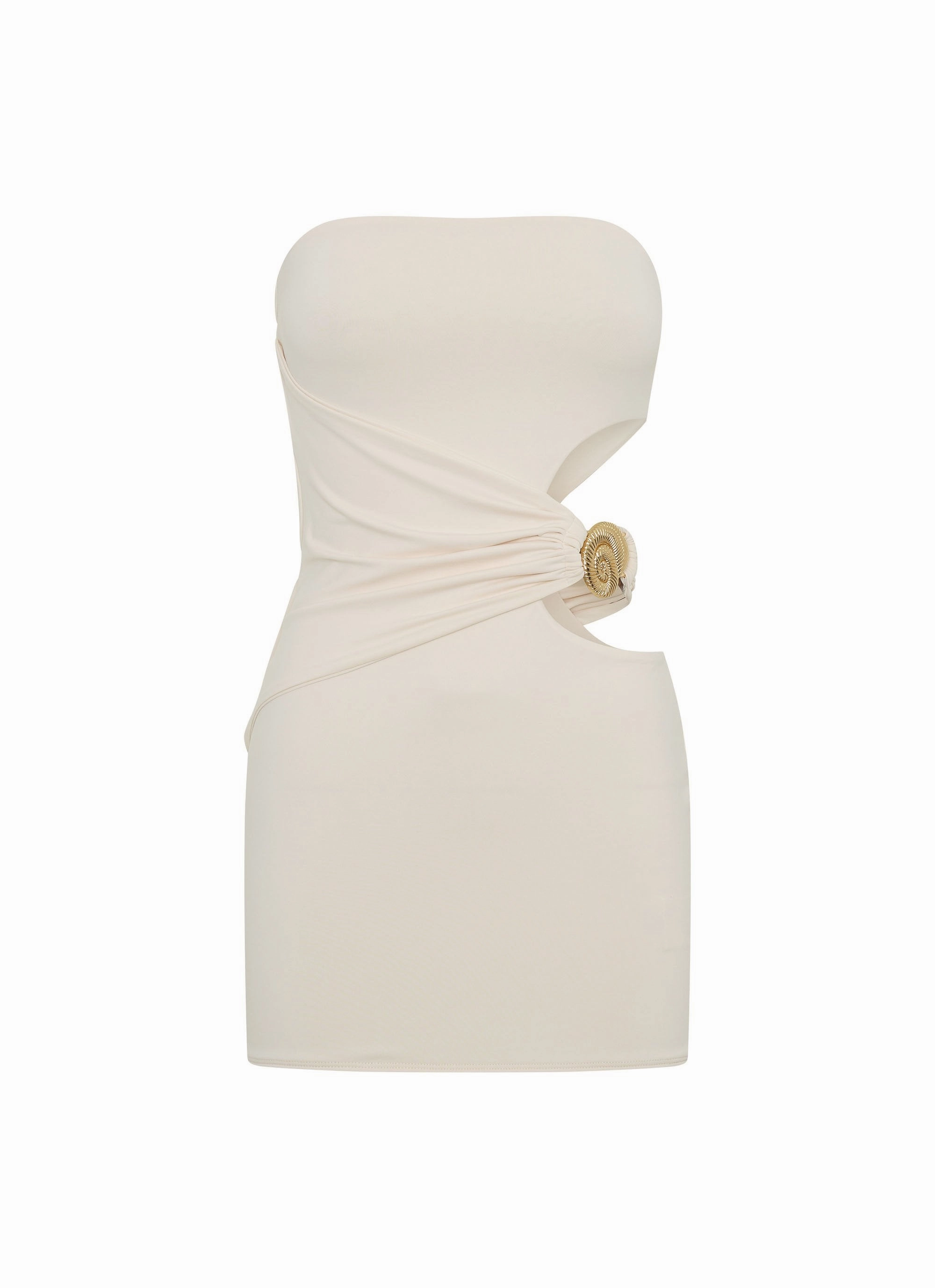 So Iconic Mini Dress - Ivory Crisp Detail