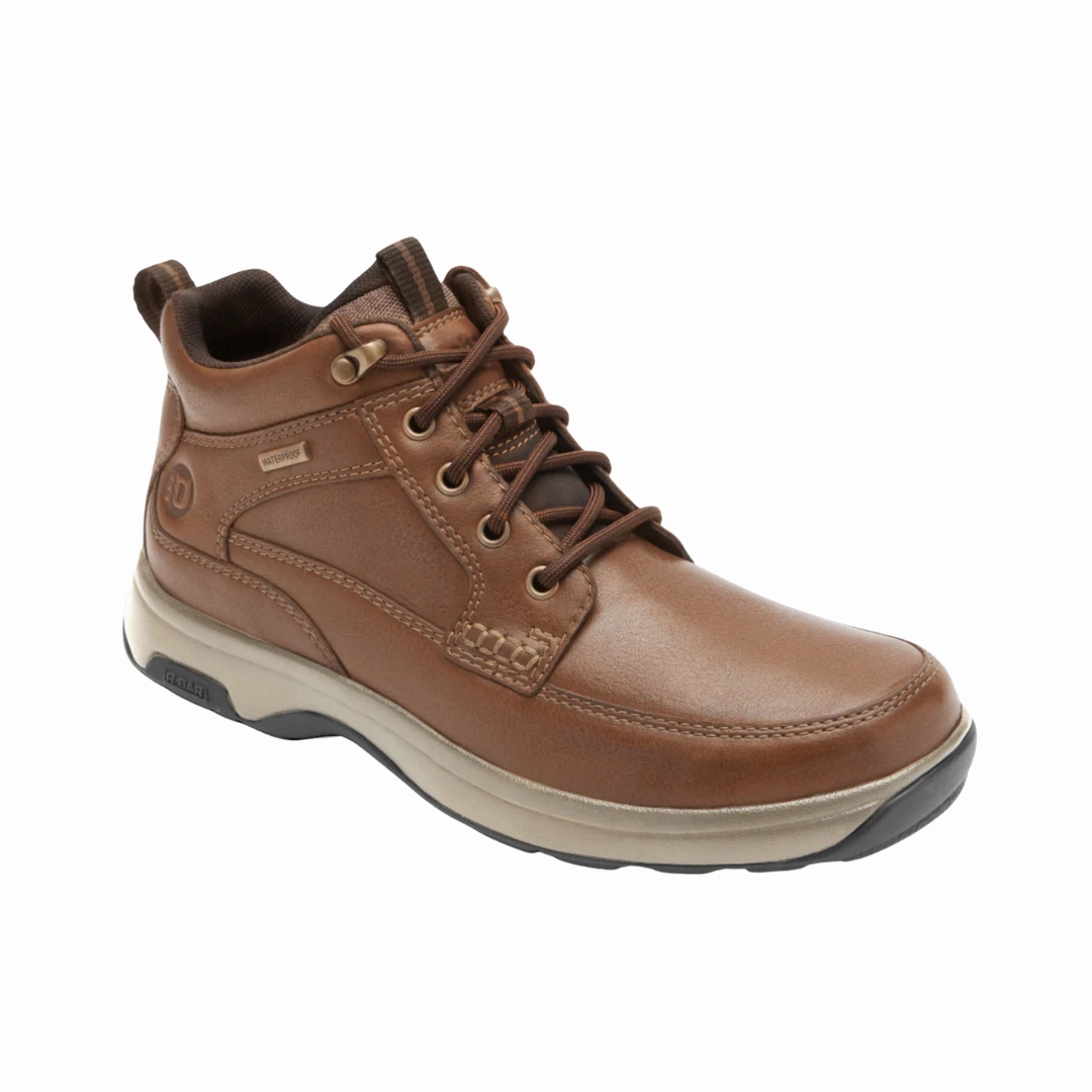 Men's 8000 Waterproof Mid Boot - Tan (2E Width) Eco Friendly Manufacturing Cushioned Step Winter Walker