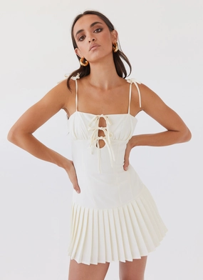 Noble Aura Love Seeker Corset Mini Dress - Ivory
