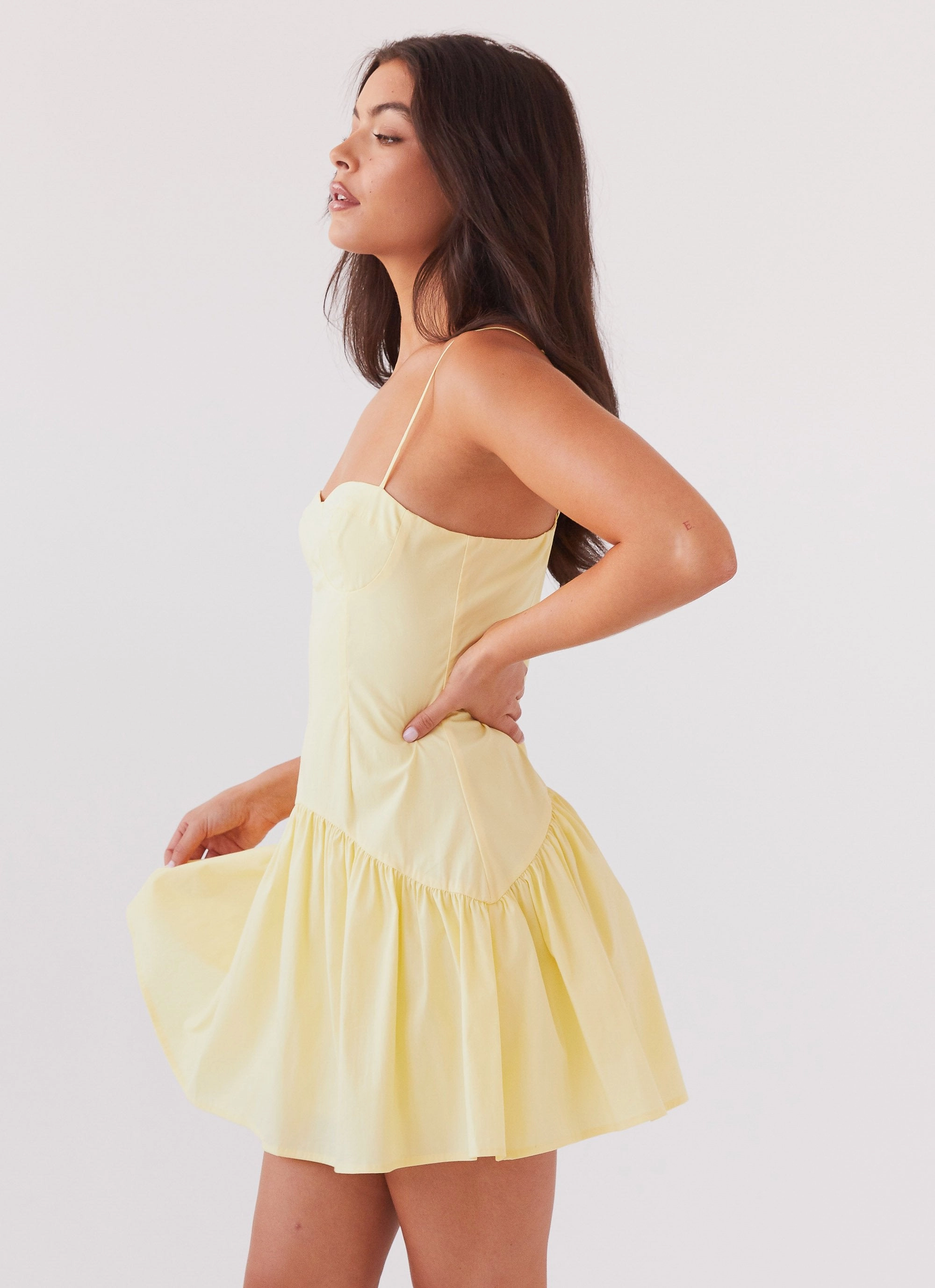warm tones Walkable Flow Endless Summer Mini Dress - Canary