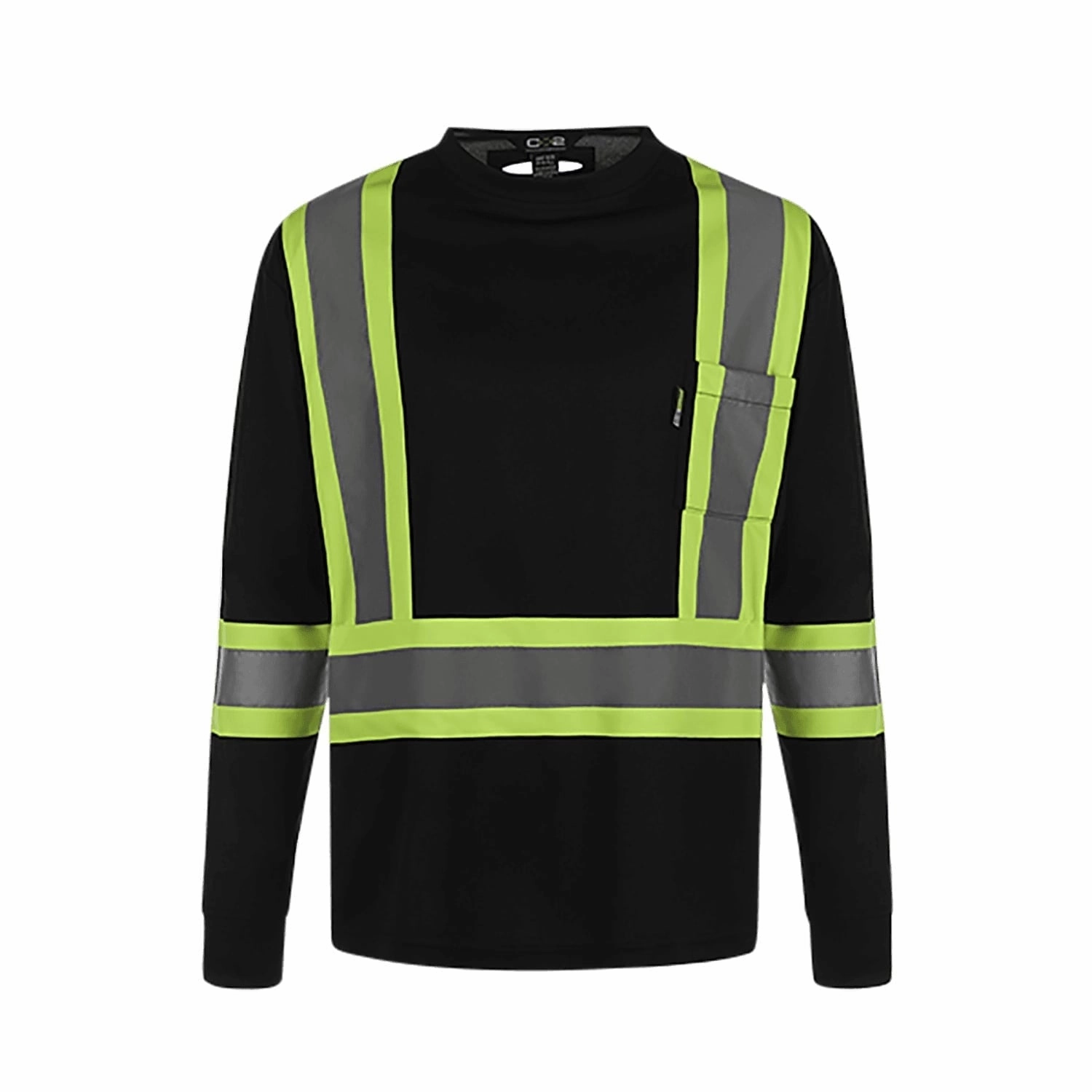S05970 - Lookout - Adult Long Sleeve Hi-Vis T-Shirt Flexible Cuff Design Summer Casual