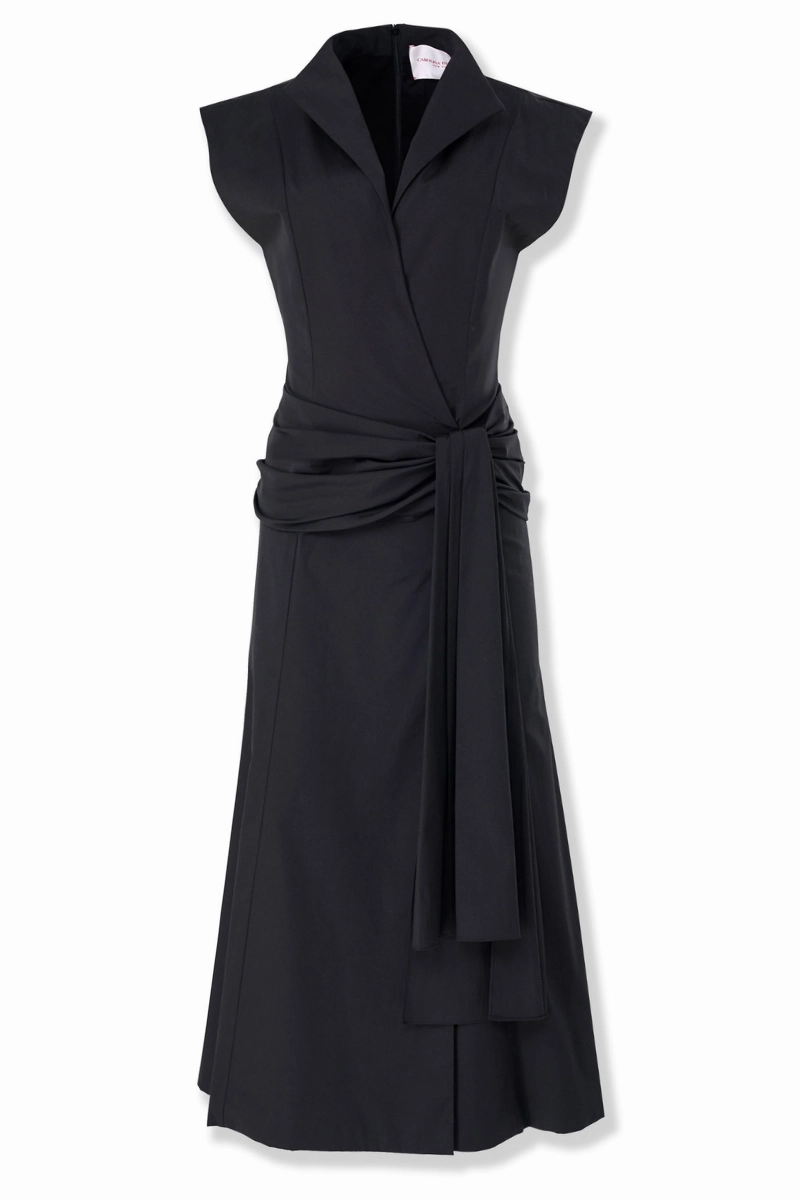 Sleeveless Wrap Dress Trendy Design