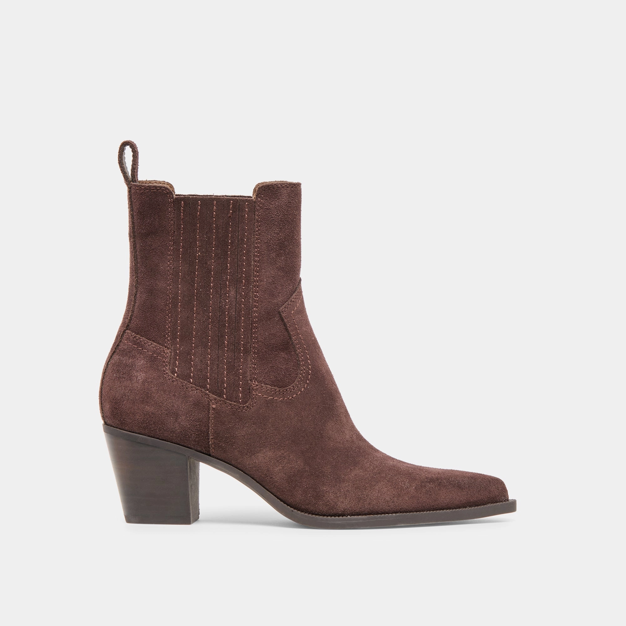 Ankle Lock SLIM BOOTIES MAHOGANY SUEDE