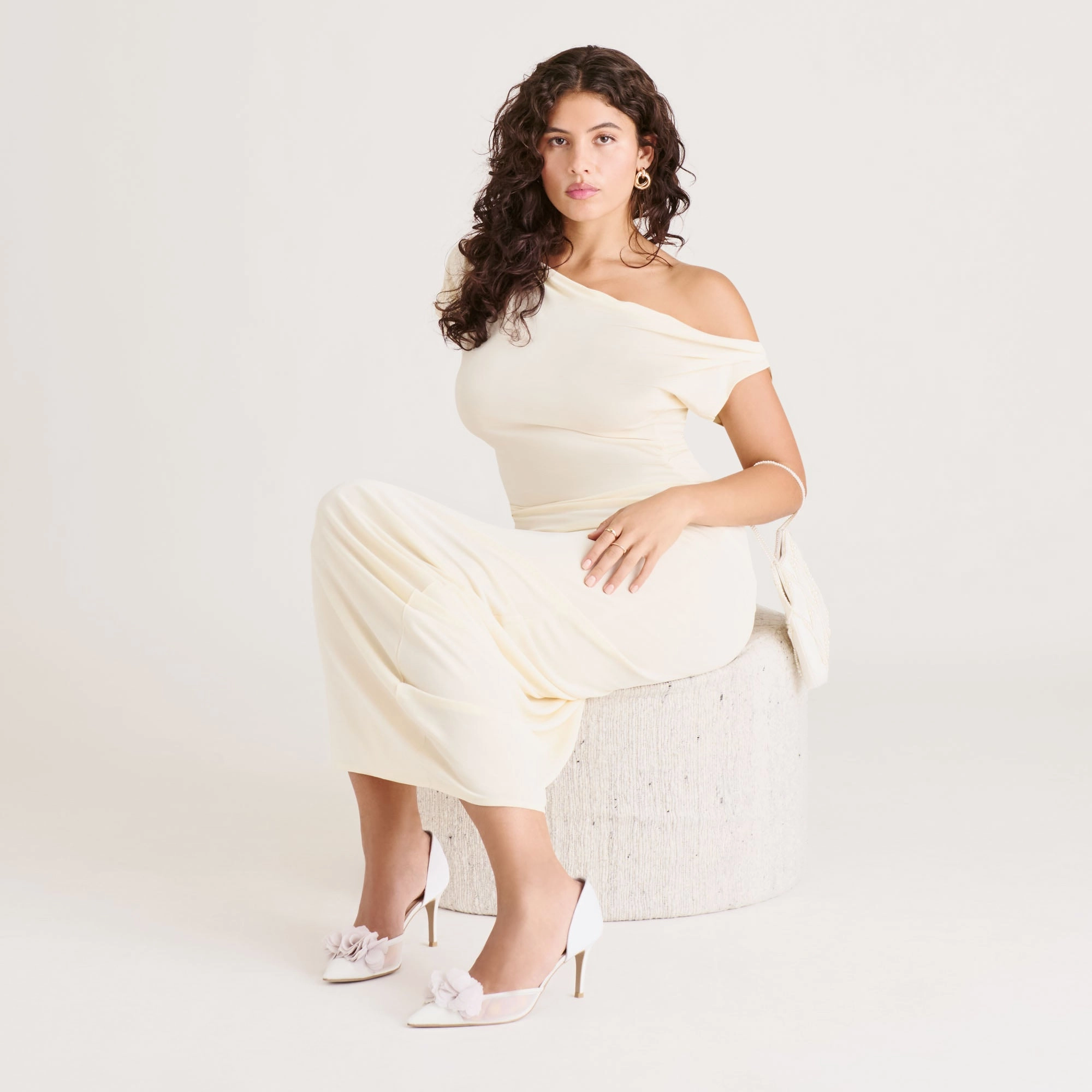 EVELIN HEELS WHITE MESH Sun Proof Modern Glow