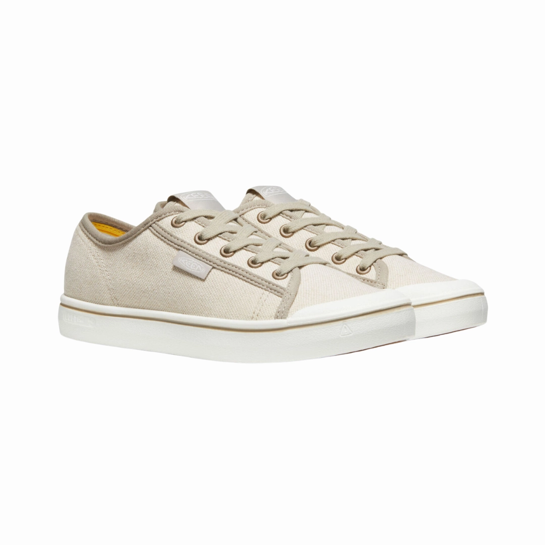 Premium Leather High-Quality Materials Women's Elsa V Sneaker - Natural Canvas/Star White (Regular Width)