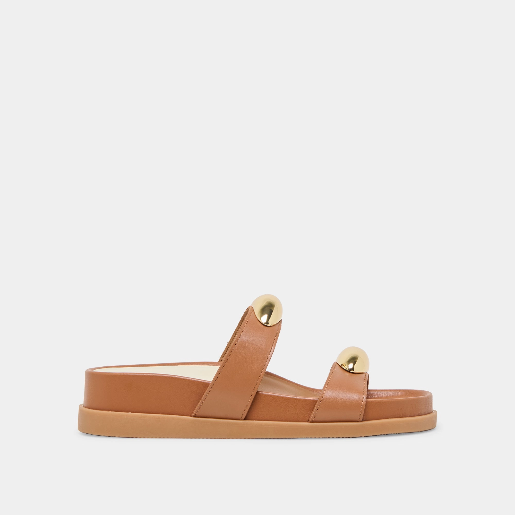 SATINE SANDALS SADDLE LEATHER Sleek Flip-flops Body Align