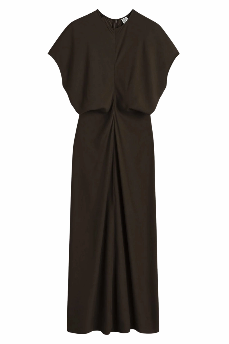 breathable fabric dress Slouch Waist Dress