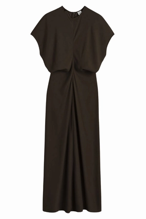 breathable fabric dress Slouch Waist Dress