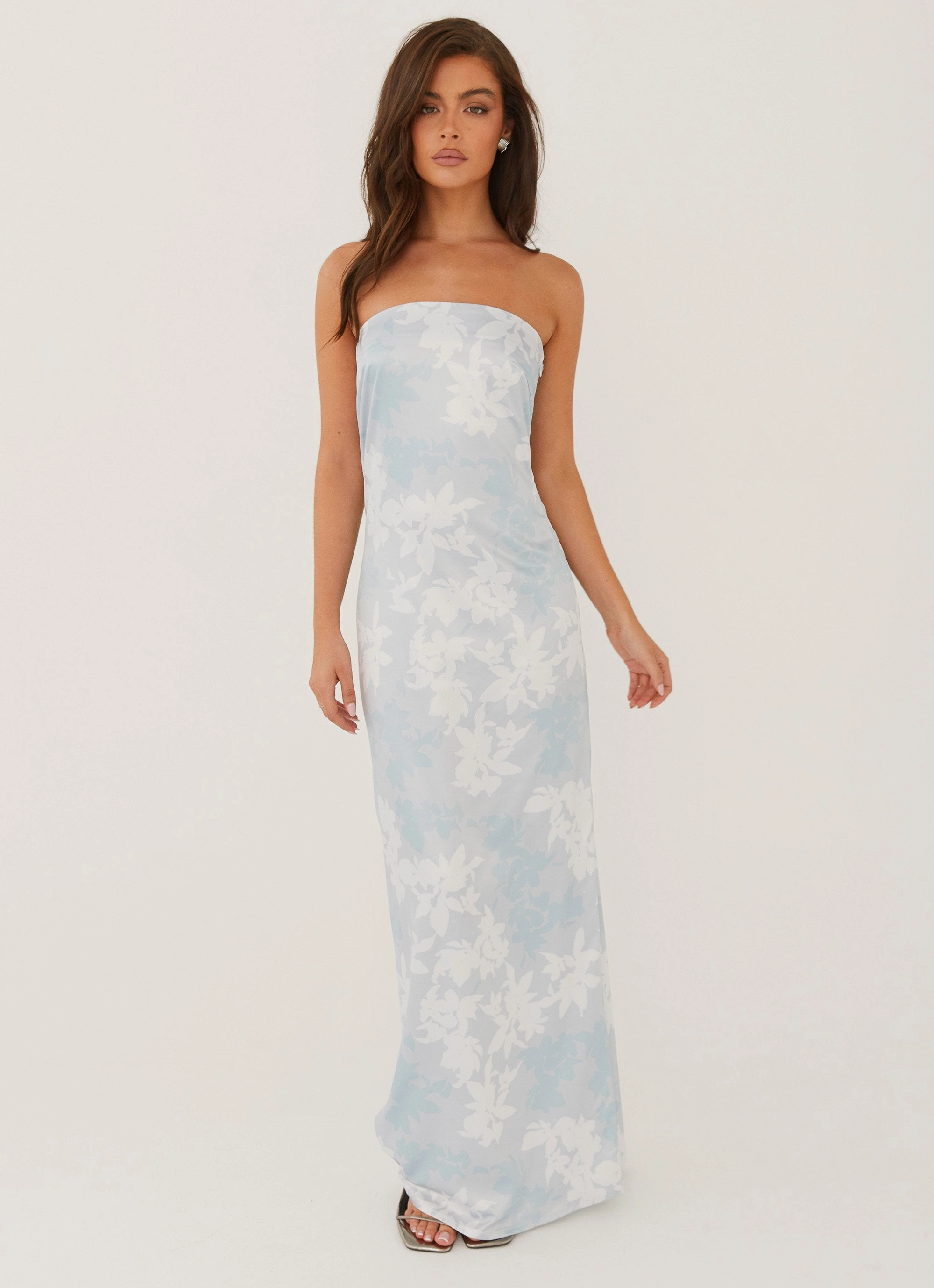 Simple Touch All Layer Love Me More Maxi Dress - Blue Blossom