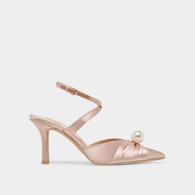 Pointed Sandals KAYSEY HEELS LT BLUSH SATIN