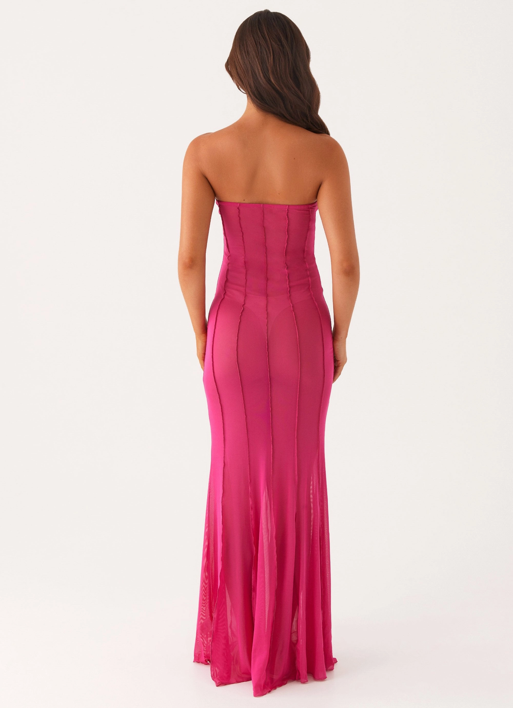 Kennedy Maxi Dress - Fuchsia Elastic Fit