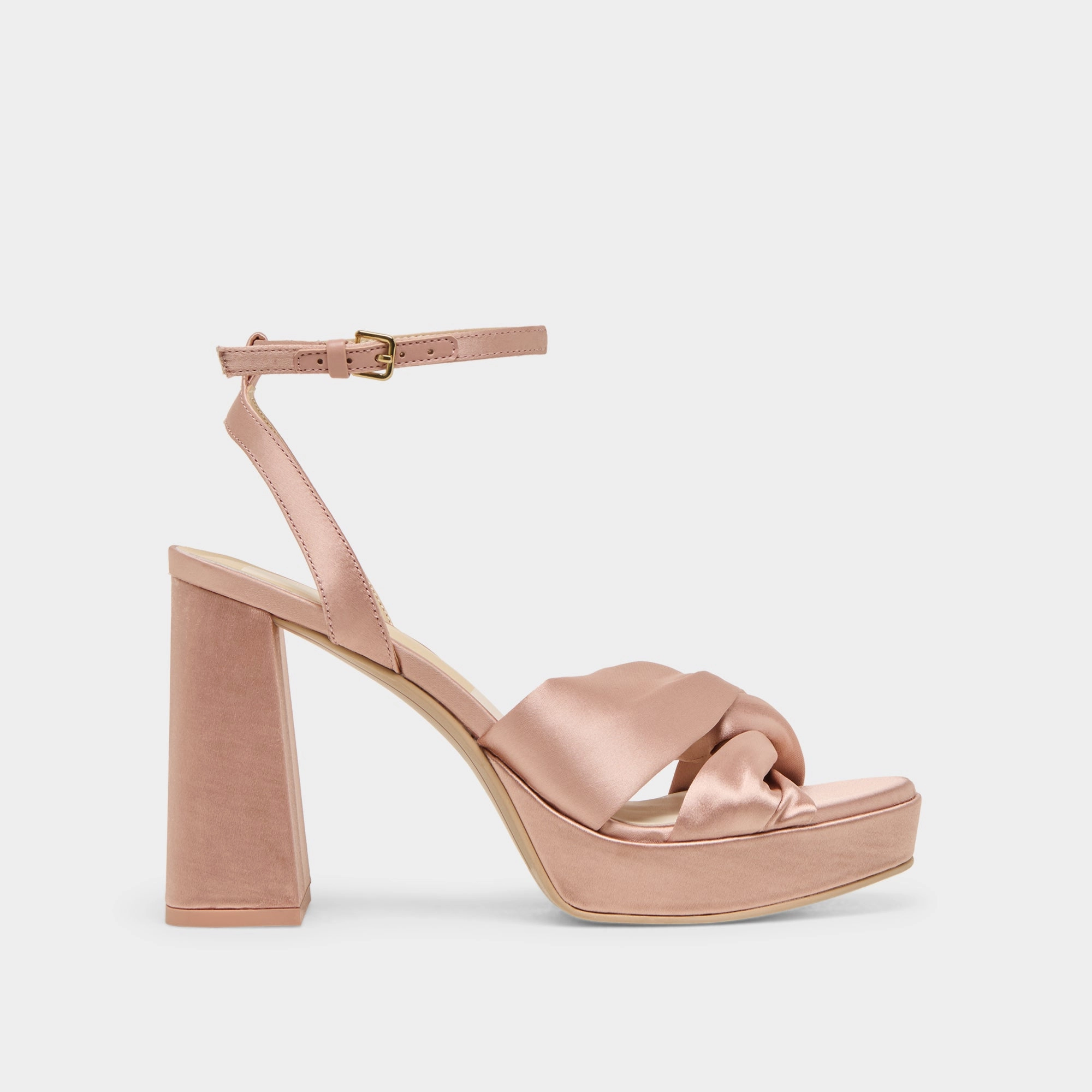 Feminine Touch Pointed Shoes PARLO HEELS BLUSH SATIN
