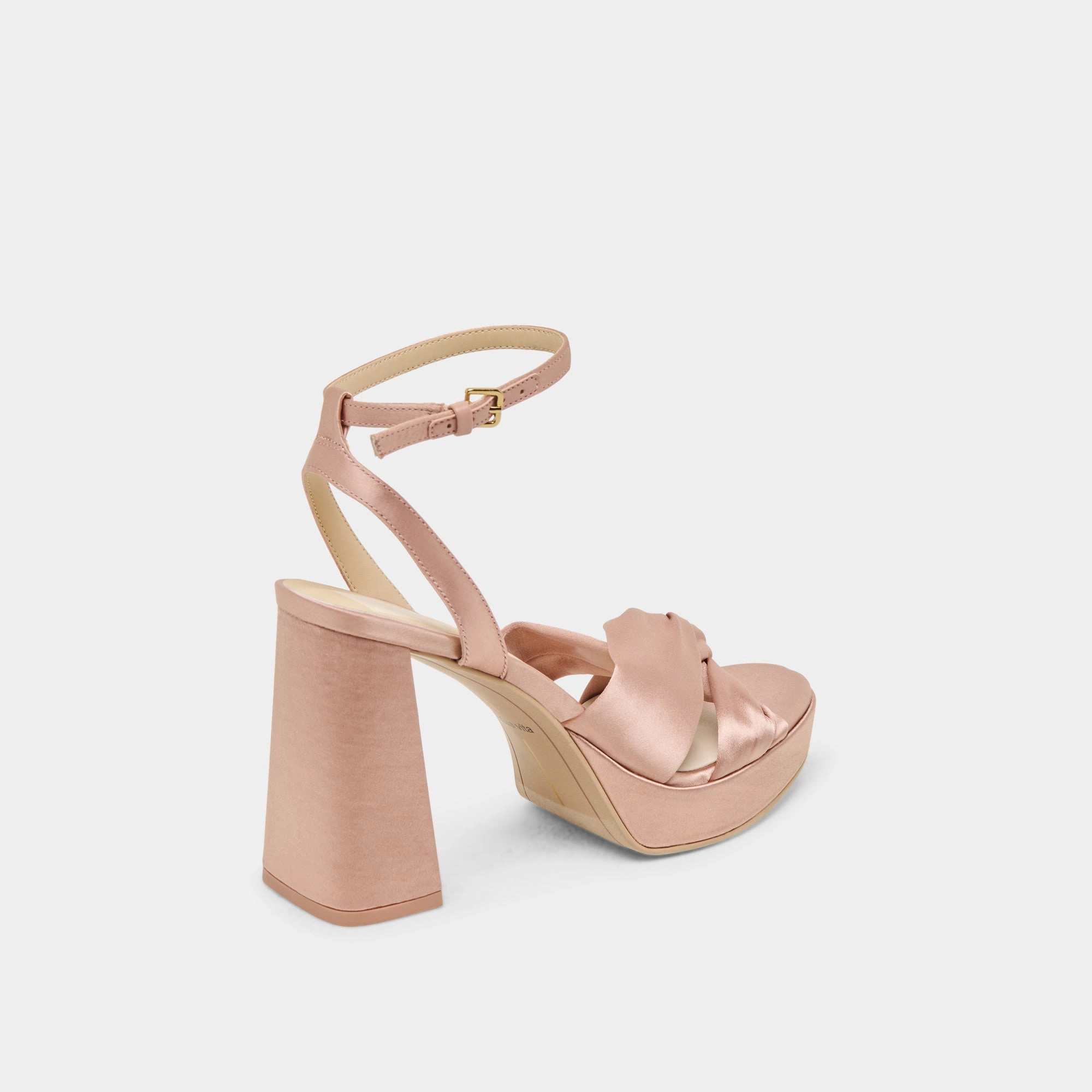 PARLO HEELS BLUSH SATIN Ultra Comfort Limited Drop